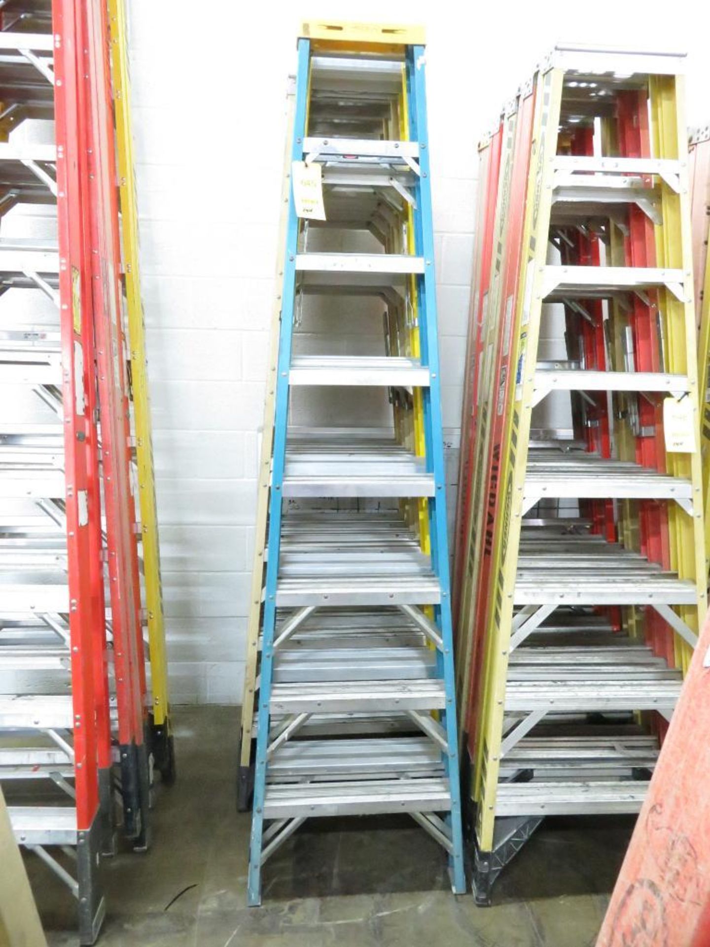 LOT: (5) 8 ft. A-Frame Ladders