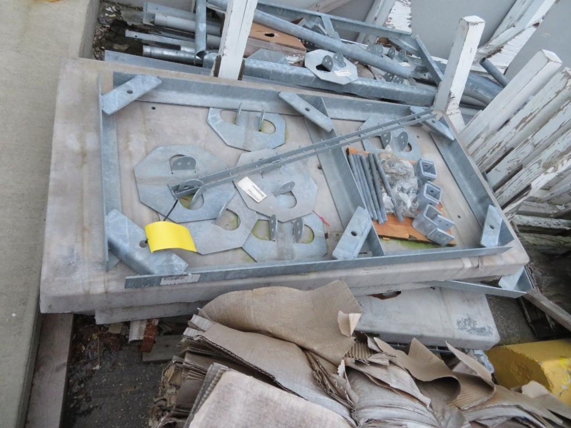 LOT: Assorted Angle Iron (Galvanized) Conduit & Steel Decking
