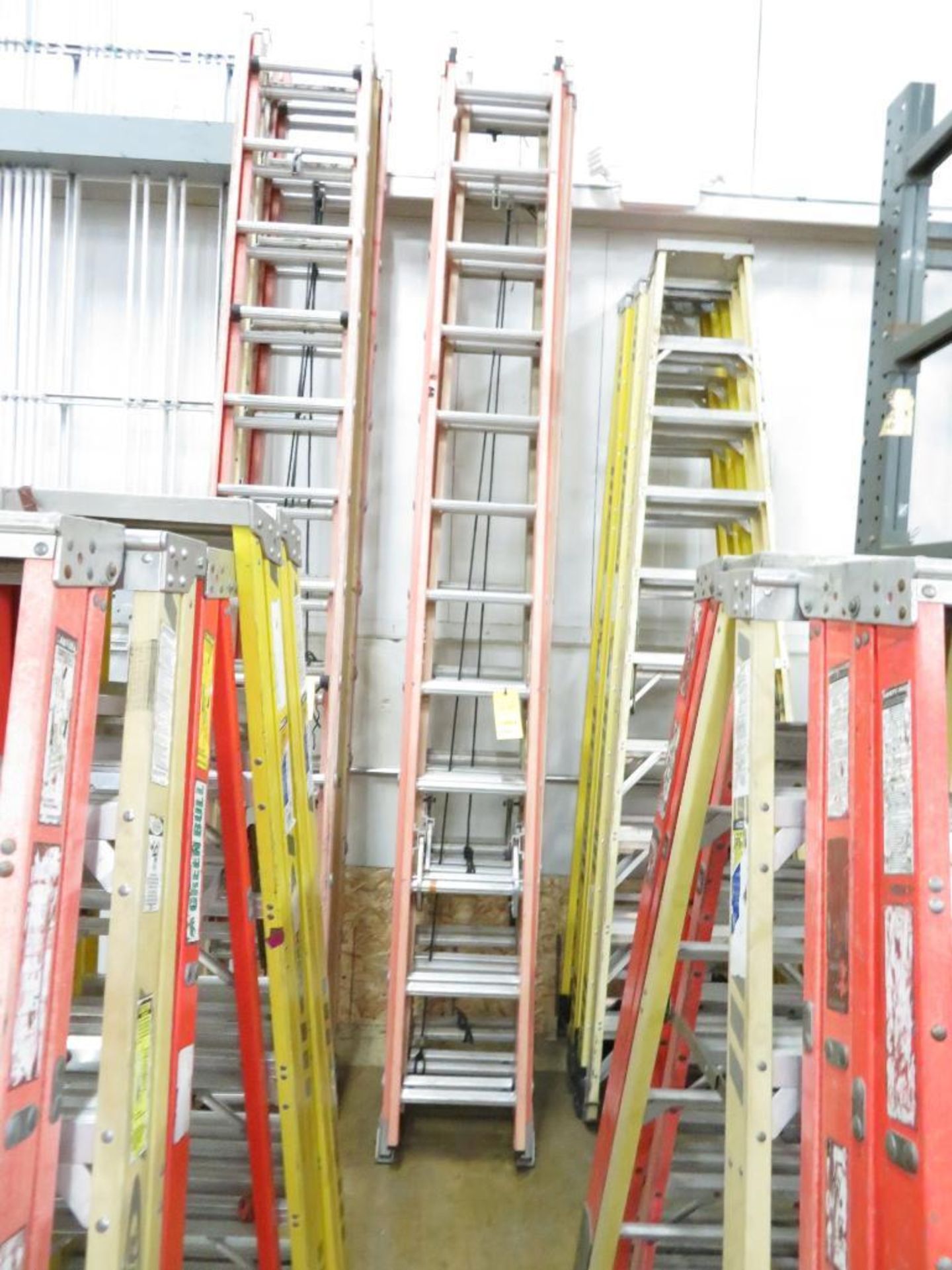 LOT: (3) 24 ft. Extension Ladders