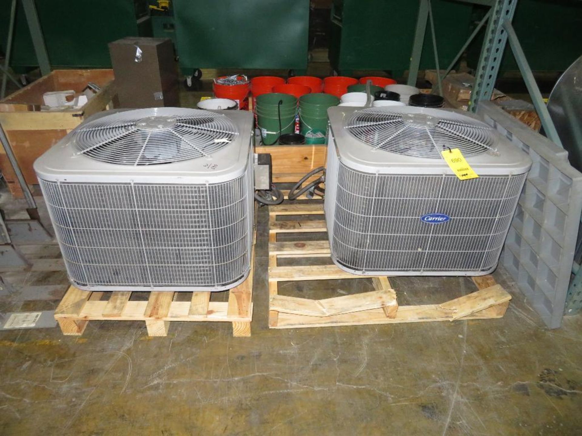 LOT: (2) Carrier A/C Units, with Ducting
