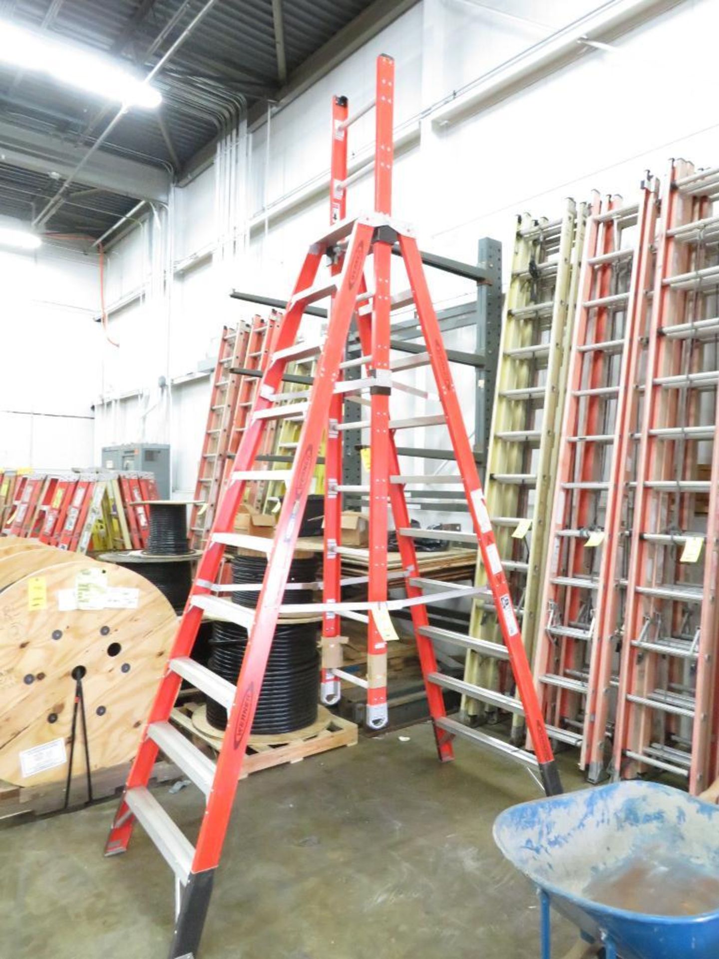 Werner Combo Ladder - 10 ft. A-Frame, 15 ft. Extension Ladder