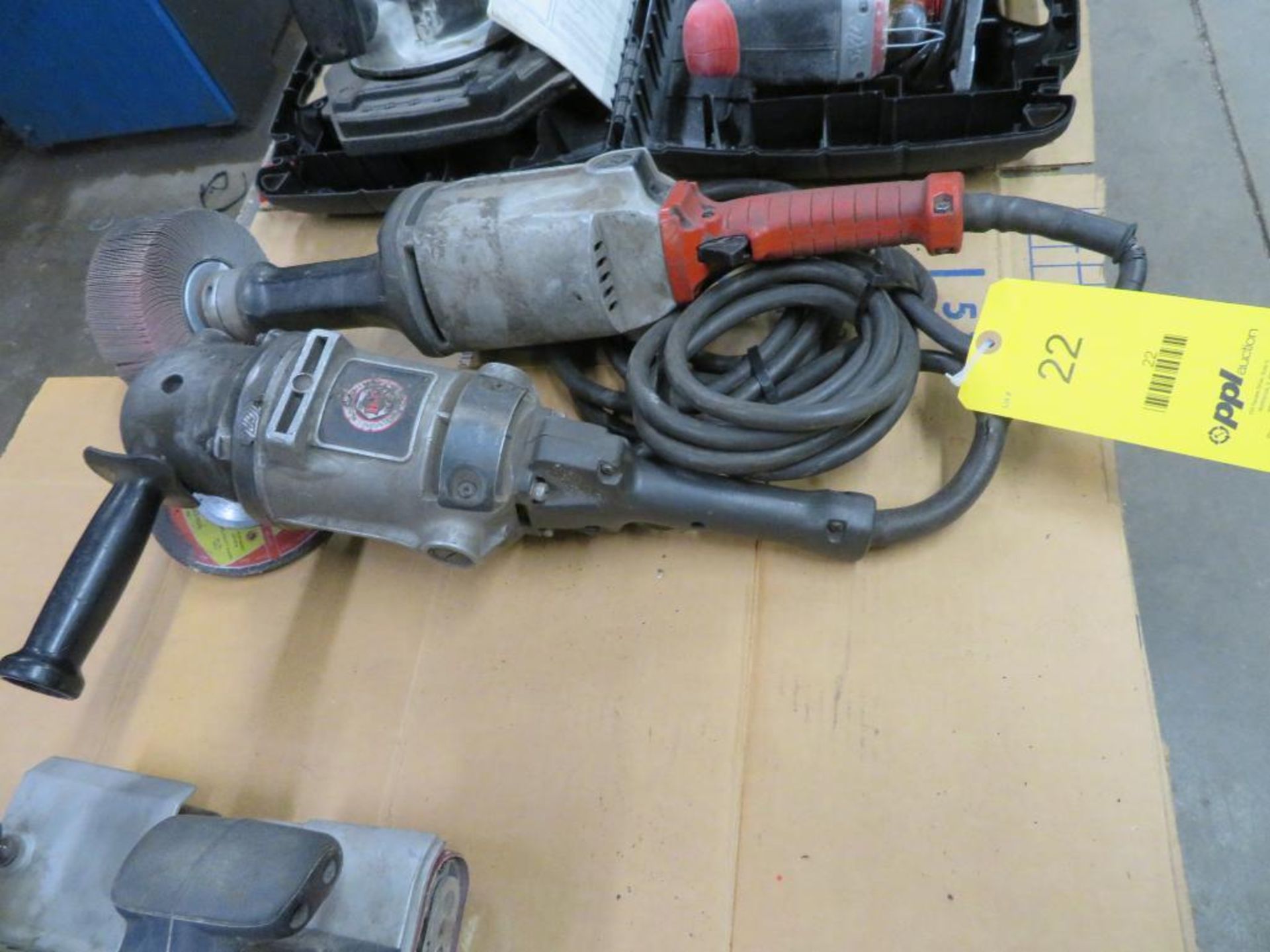 LOT: Large Milwaukee Straight Shaft Grinder, Black & Decker 90� Angle Grinder