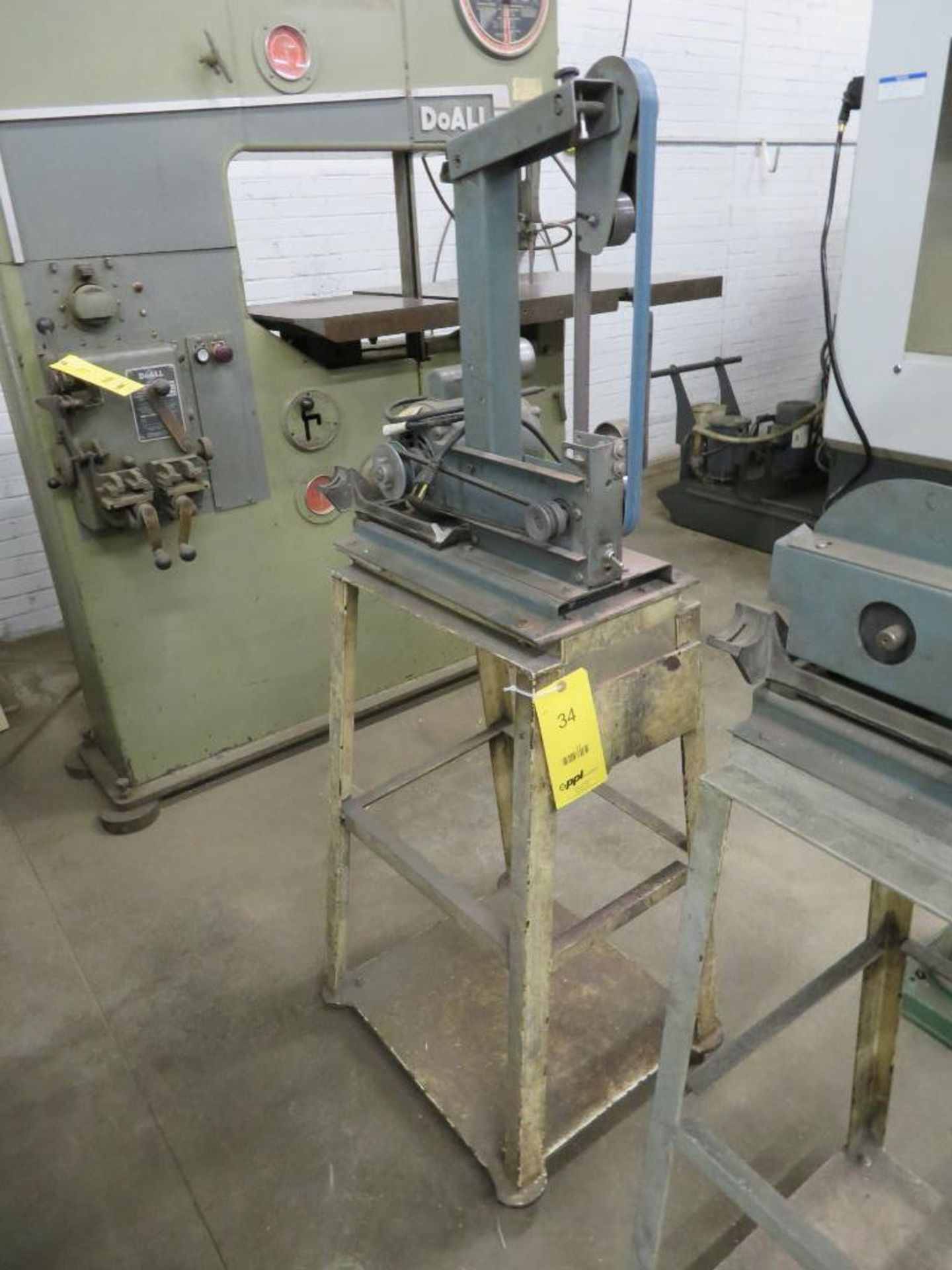 1 in. Bench Top Band Sander with Stand