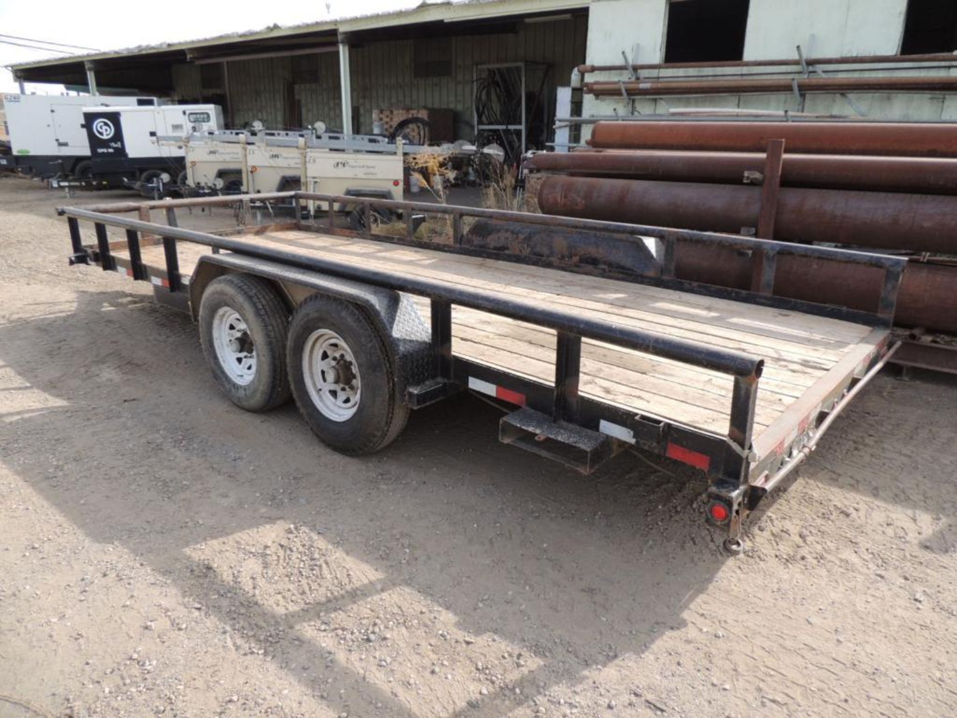 **NO TITLE** 2013 BIG TEX UTILITY TRAILER 7 ft. X 18 ft., TANDEM AXLE, VIN # 16VPX182202361184 - Image 3 of 4