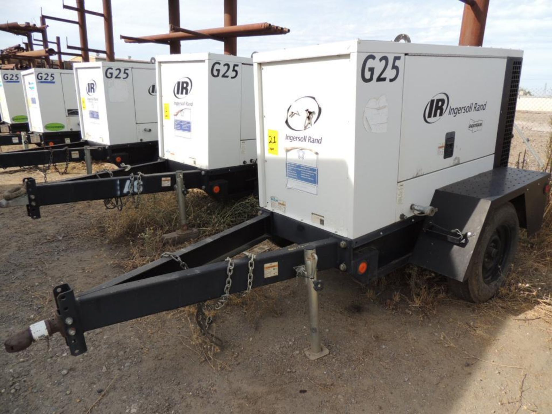 **NO TITLE** 2010 DOOSAN GENERATOR G25 MODEL G25WMI-2A-T41, S/N 417275UHUD61, 24,672 INDICATED HOURS