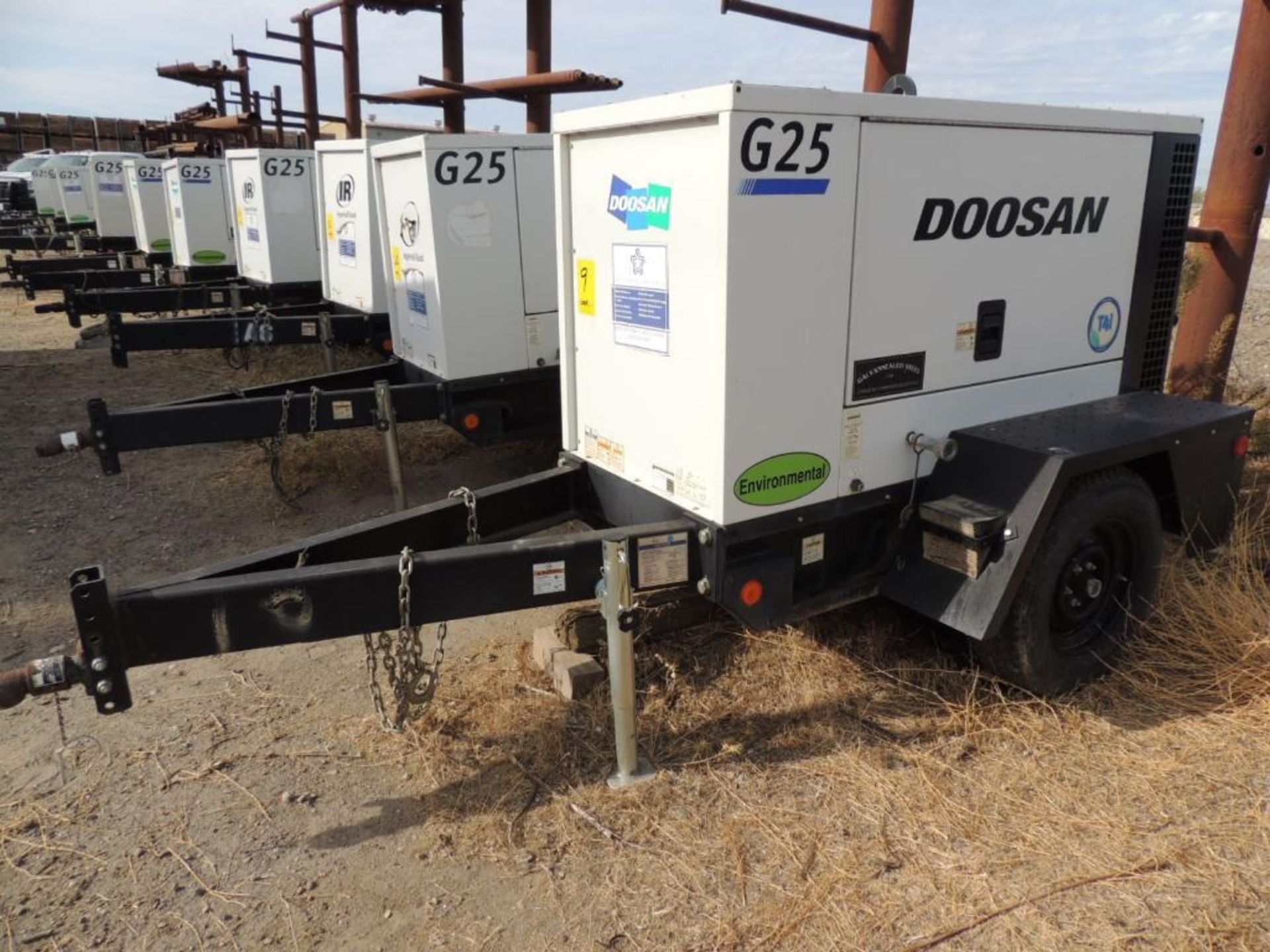 **NO TITLE** 2012 DOOSAN GENERATOR G25 MODEL G25WMI-2A-T41, S/N 442677UFWD61, 12,698 INDICATED HOURS