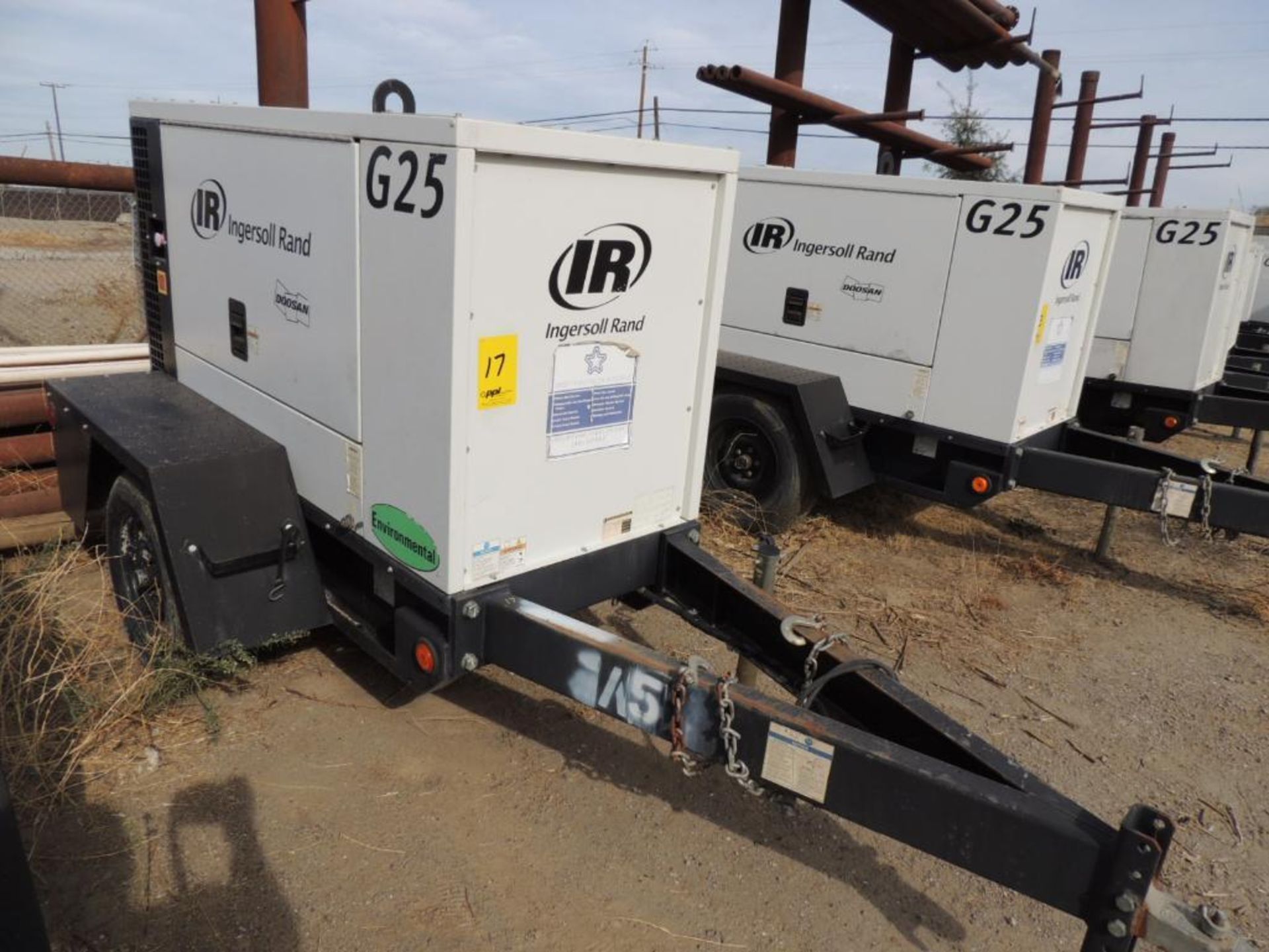 **NO TITLE** 2011 DOOSAN GENERATOR G25 MODEL G25WMI-2A-T41, S/N 422558UBVD61, 7,721 INDICATED HOURS - Image 2 of 3