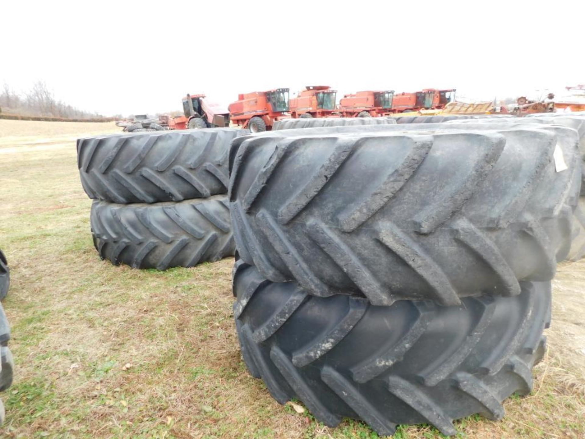 LOT: (4) Tractor Tires with Rims