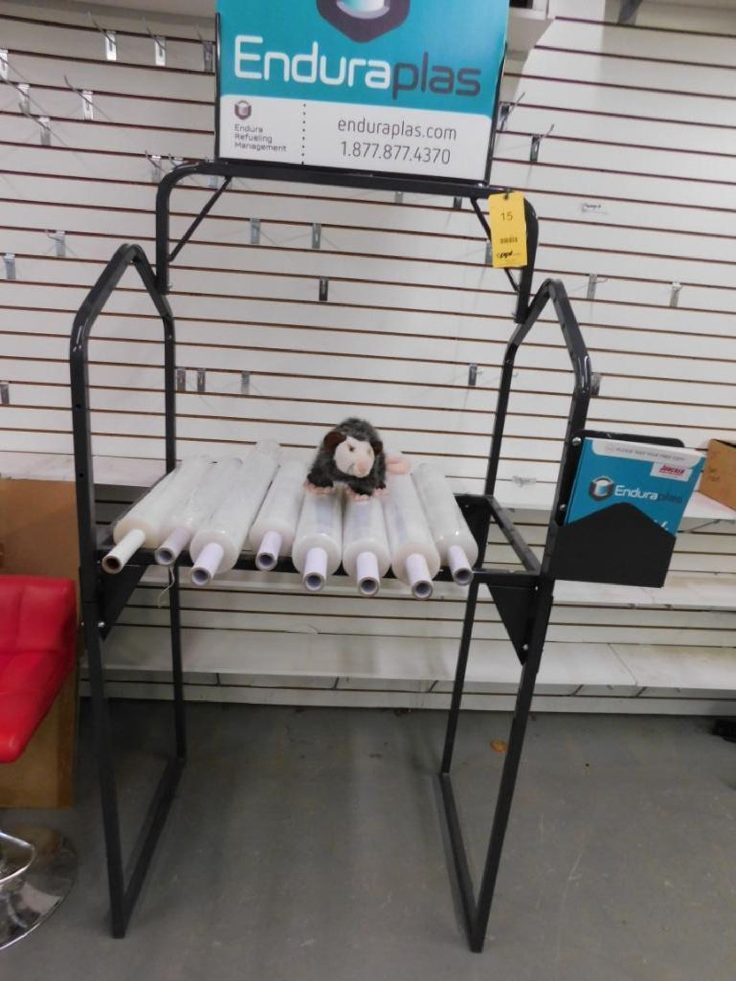 LOT: Display Rack with Stretch Wrap