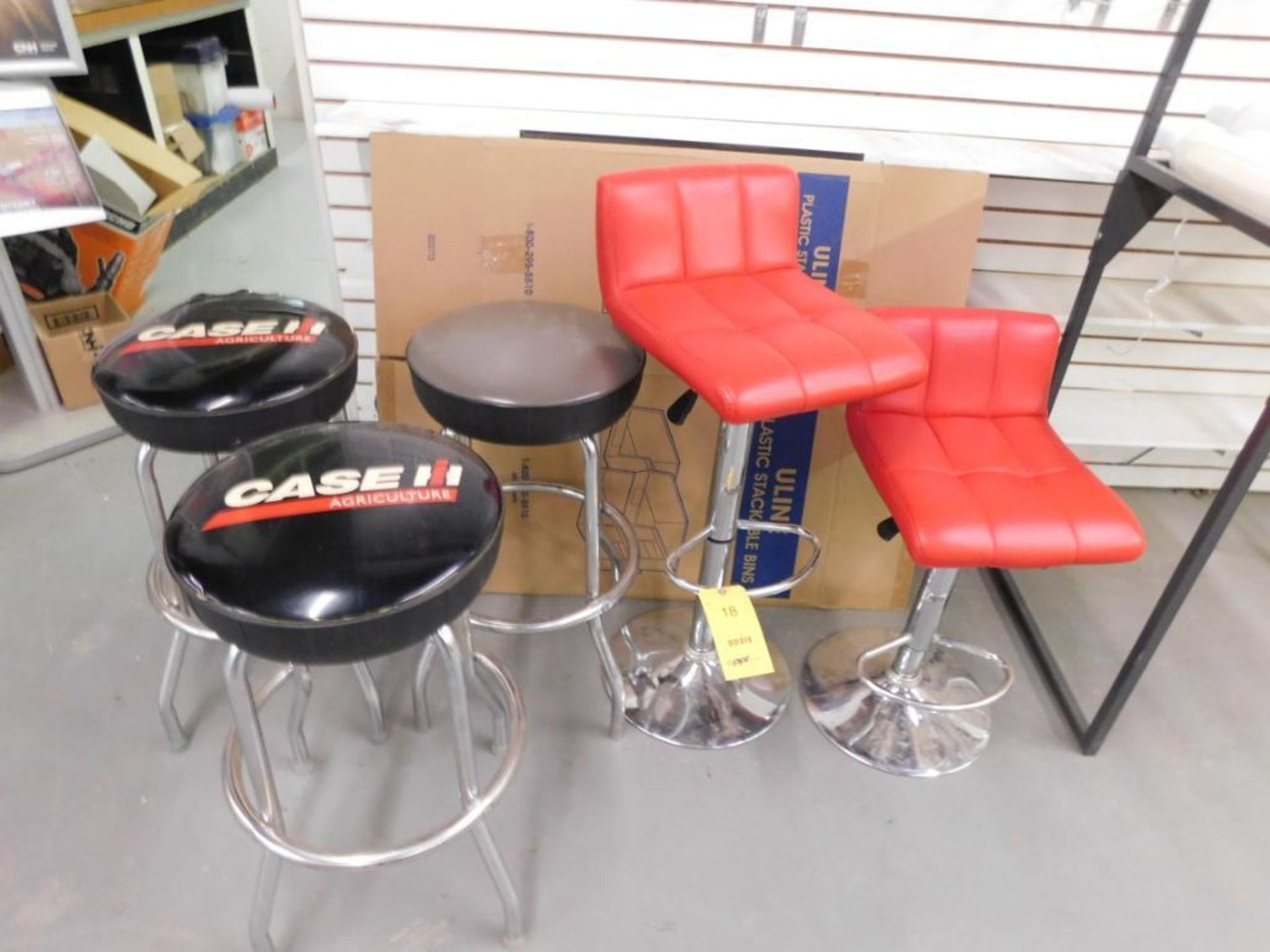 LOT: (5) Assorted Shop Stools