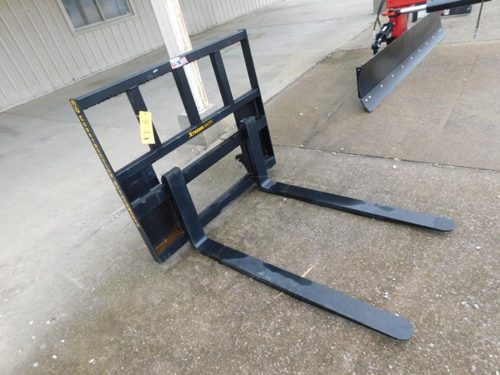LOT: Construction Attachments Xtreme Duty Fork Rack & 48 in. Forks