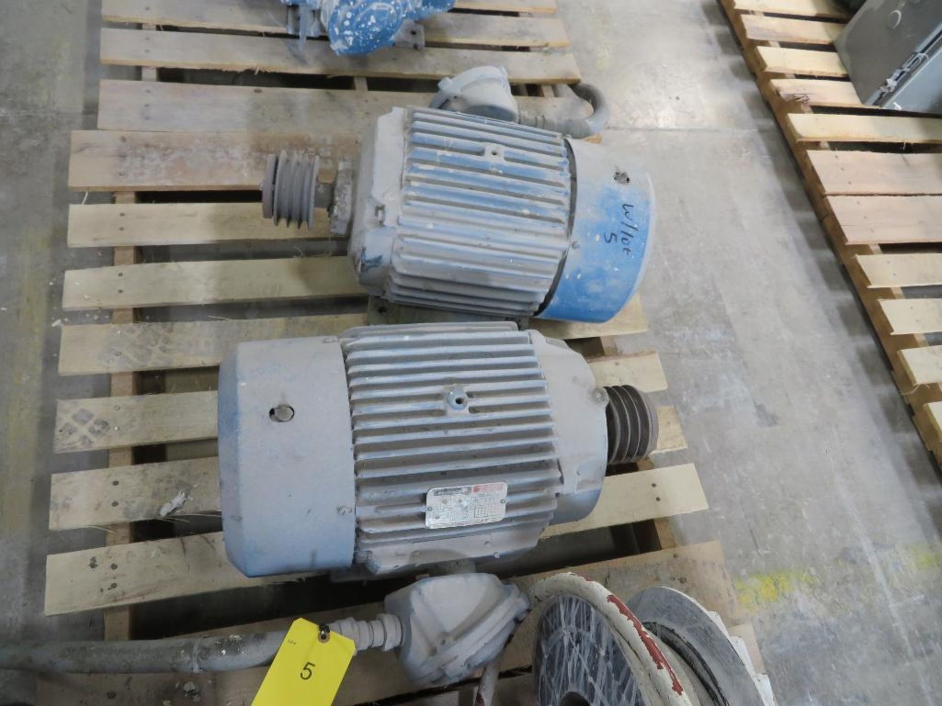 LOT: (2) 20 HP Electric Motors