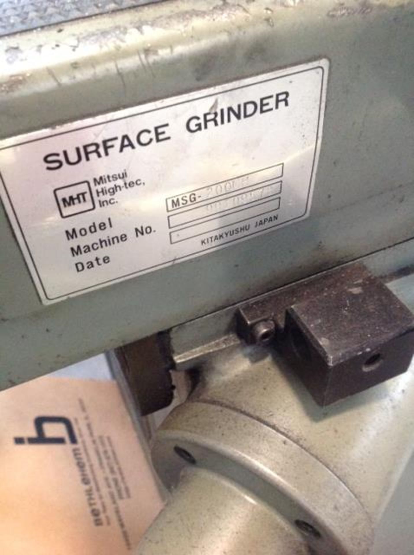 6 x 12” MTSUI Surface Grinder, s/n: 991095787, with chuck - Image 5 of 7