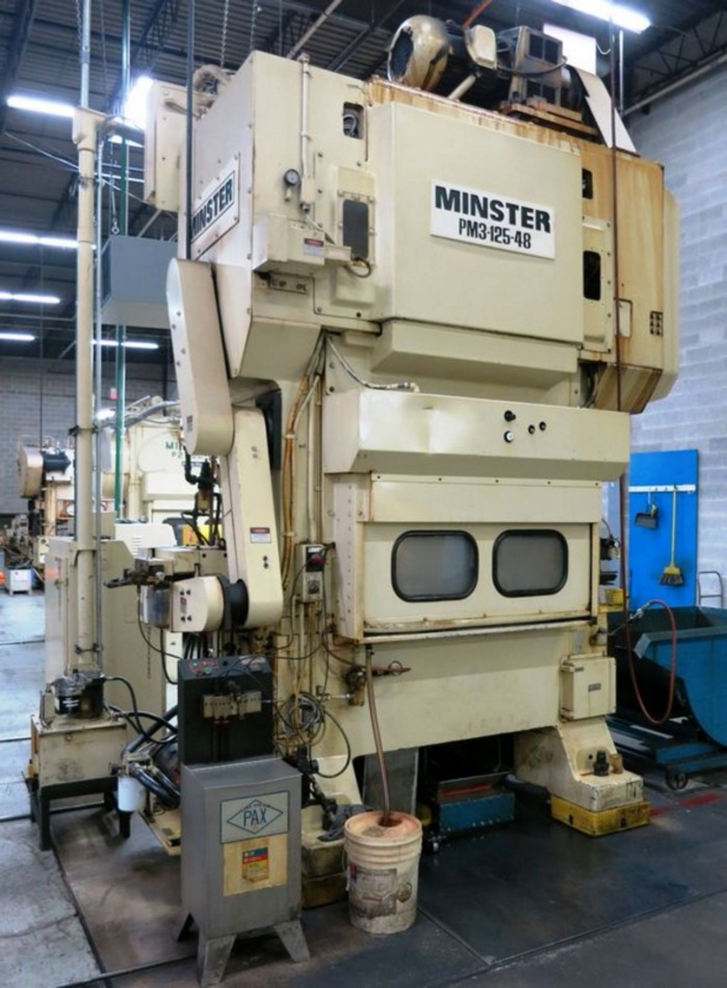 125 Ton Minster Mdl PM3-125-48 Piece-maker III Two Point, Progressive Die Press, S/N PM3-125- - Image 6 of 15