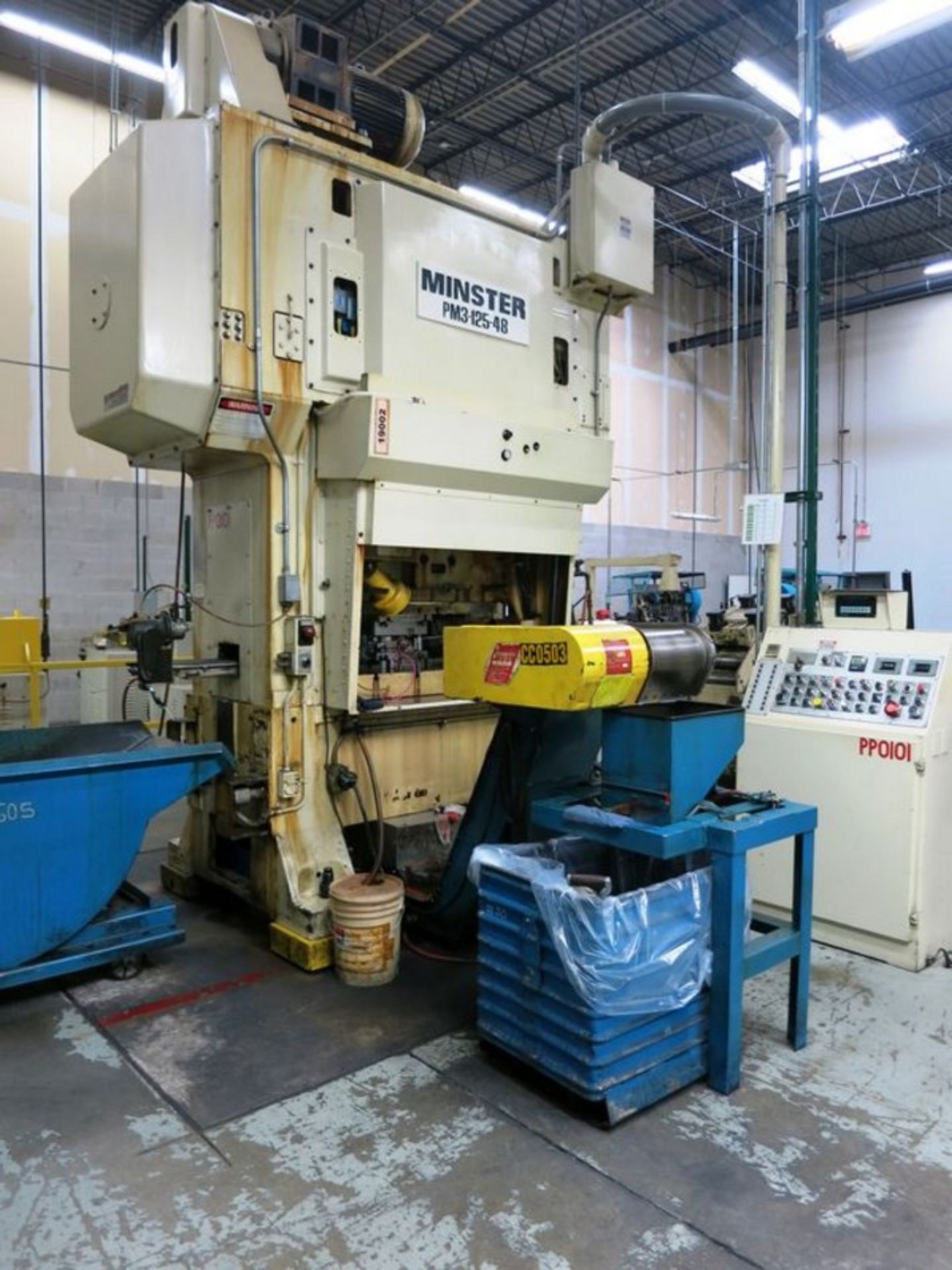125 Ton Minster Mdl PM3-125-48 Piece-maker III Two Point, Progressive Die Press, S/N PM3-125- - Image 5 of 15