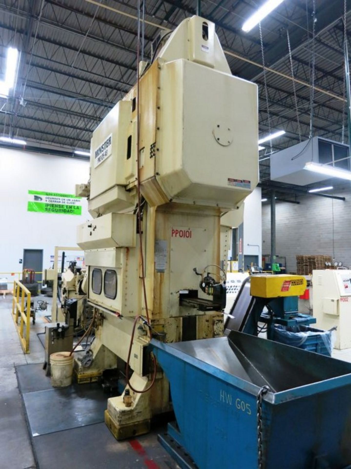125 Ton Minster Mdl PM3-125-48 Piece-maker III Two Point, Progressive Die Press, S/N PM3-125- - Image 4 of 15