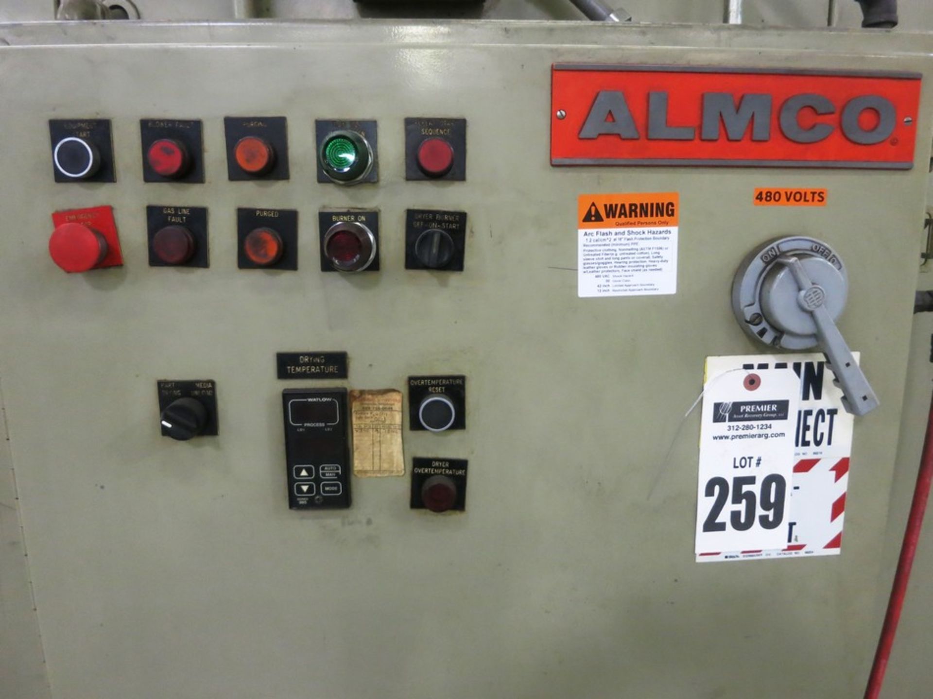 Almco MD28-93G Gas Heated Type Rotary Pass-Thru Drum Dryer, S/N 049209, New 2000 General - Image 2 of 5