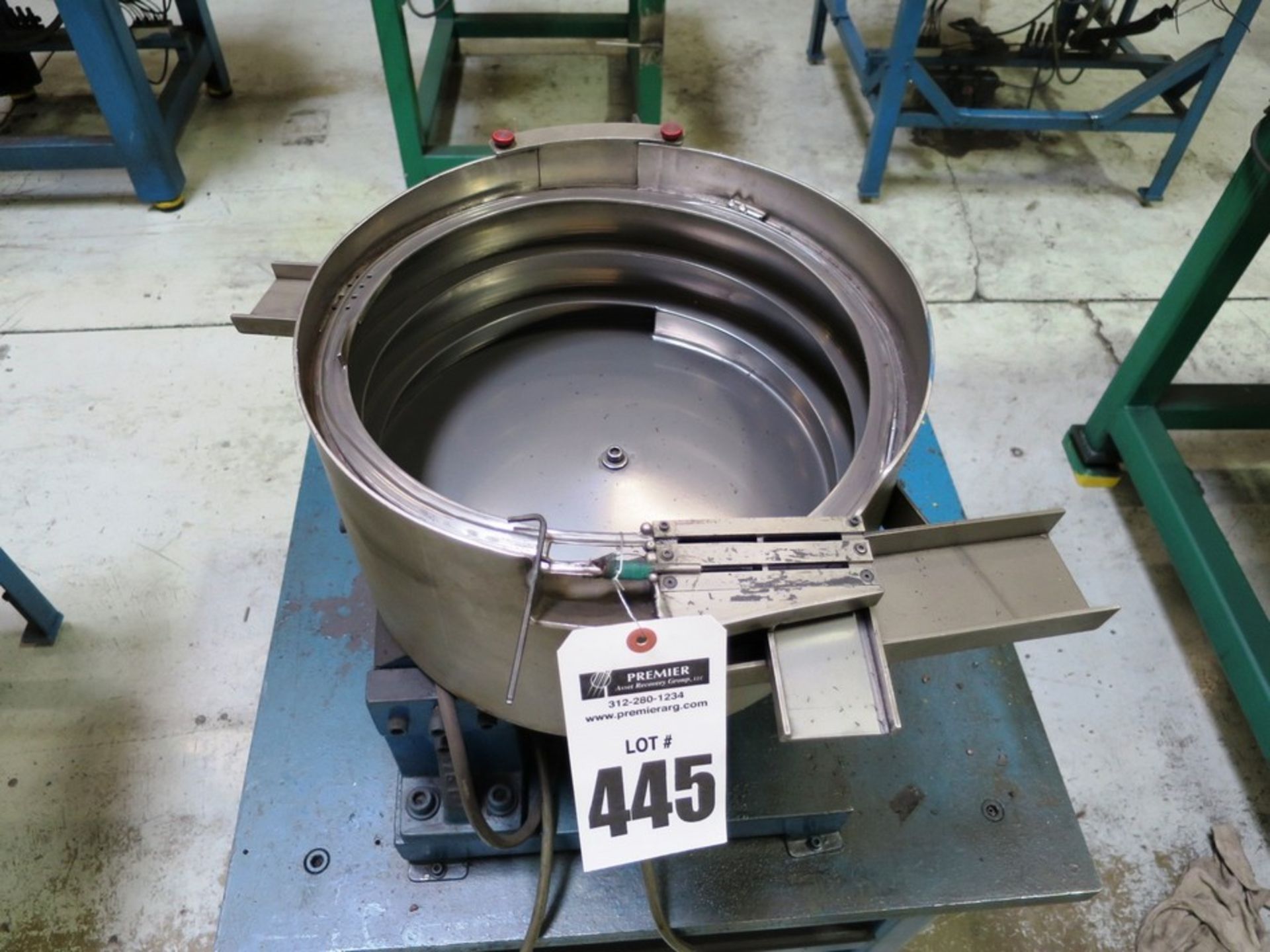 Bowl Feeder On Heavy Duty Steel Table - Image 2 of 2