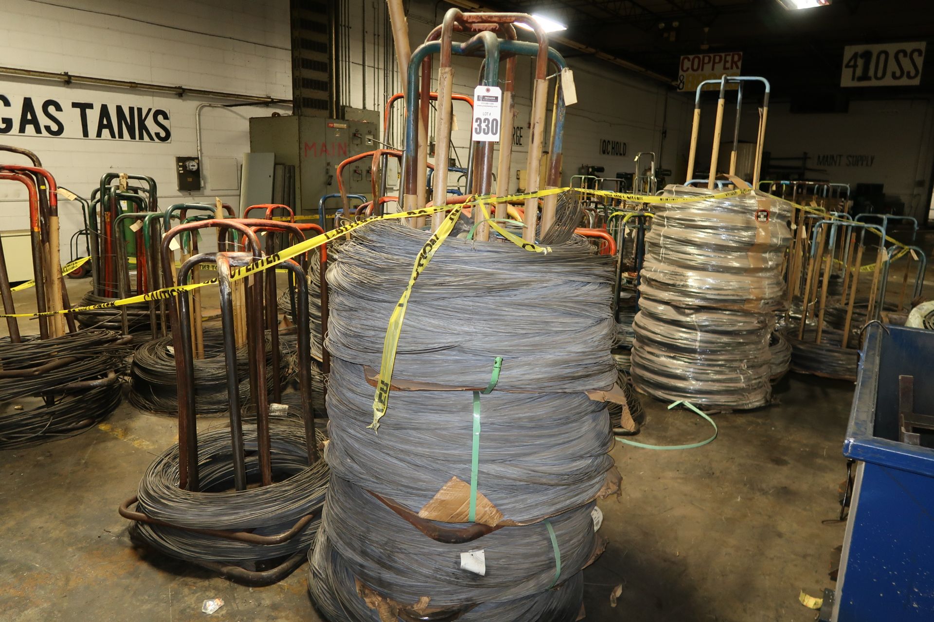 Gigantic lot raw material coil stock, aluminum, steel, stainless, brass, bronze, copper, 41,886 lbs - Image 8 of 11