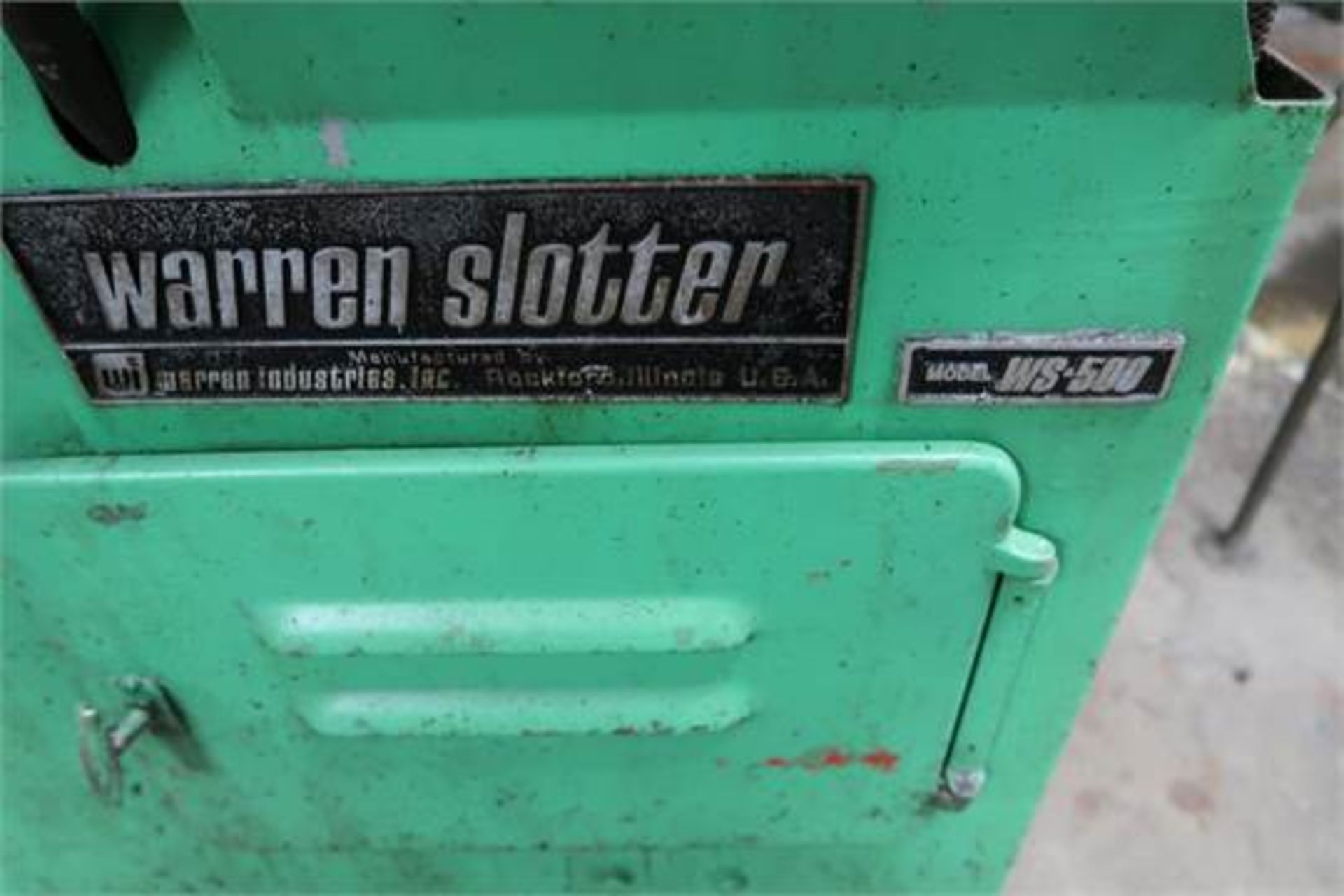 Warren Ws-500 Slotter With Vibratory Bowl Feeder, S/N D117648 - Image 2 of 3