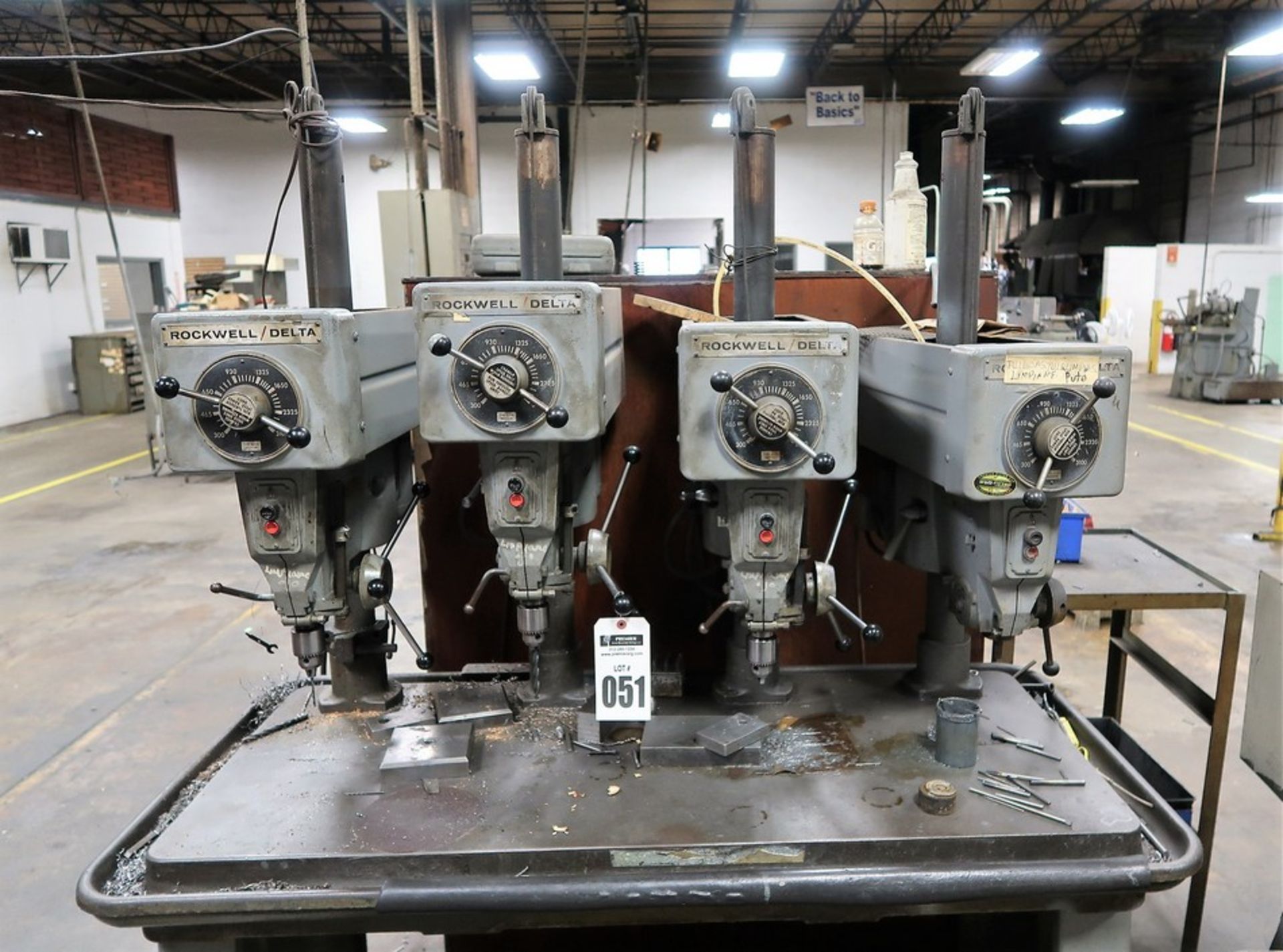 Rockwell Delta 4 Spindle Drill Press Model 15-655