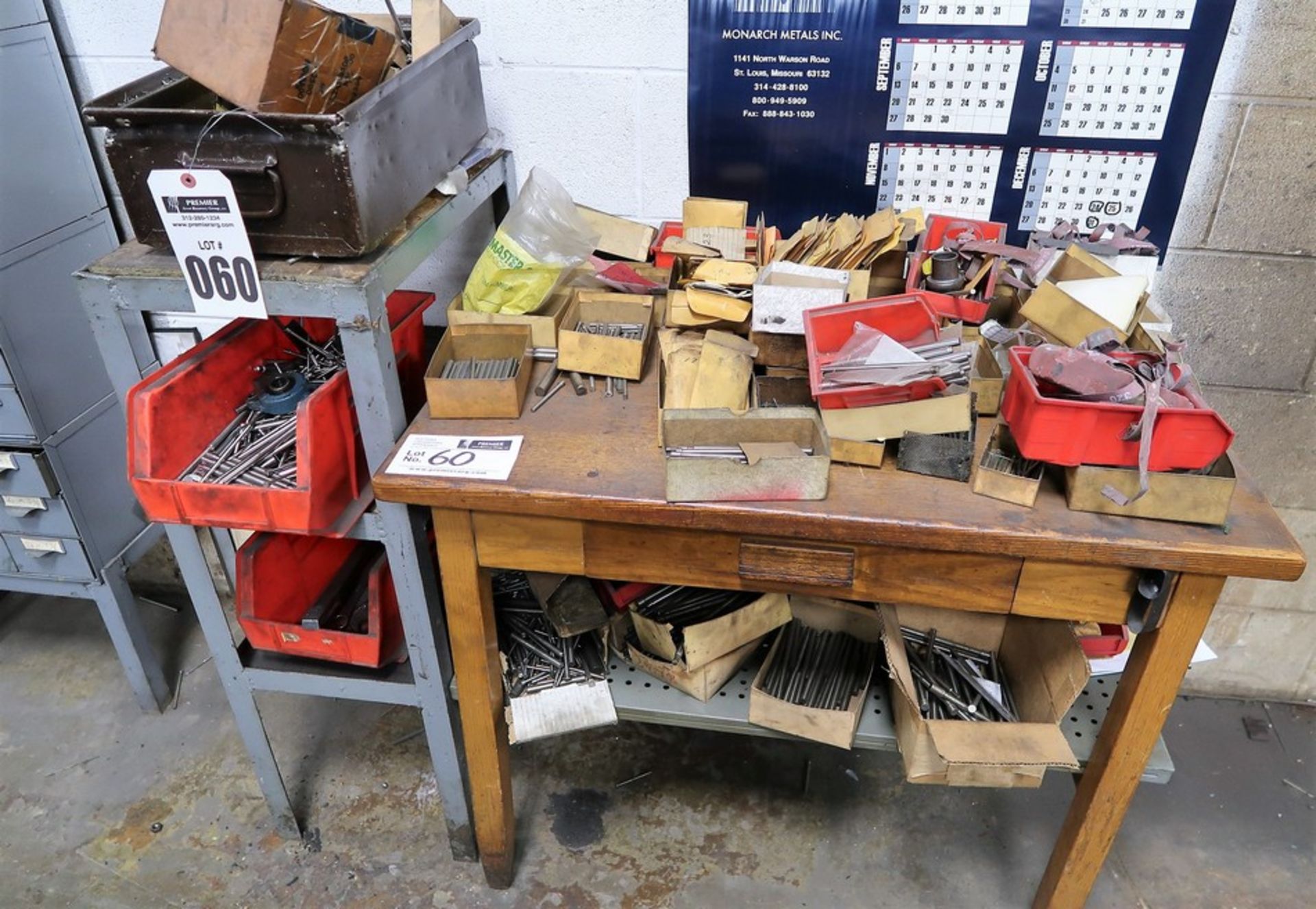 Table With Misc. Soft Steel Blanks