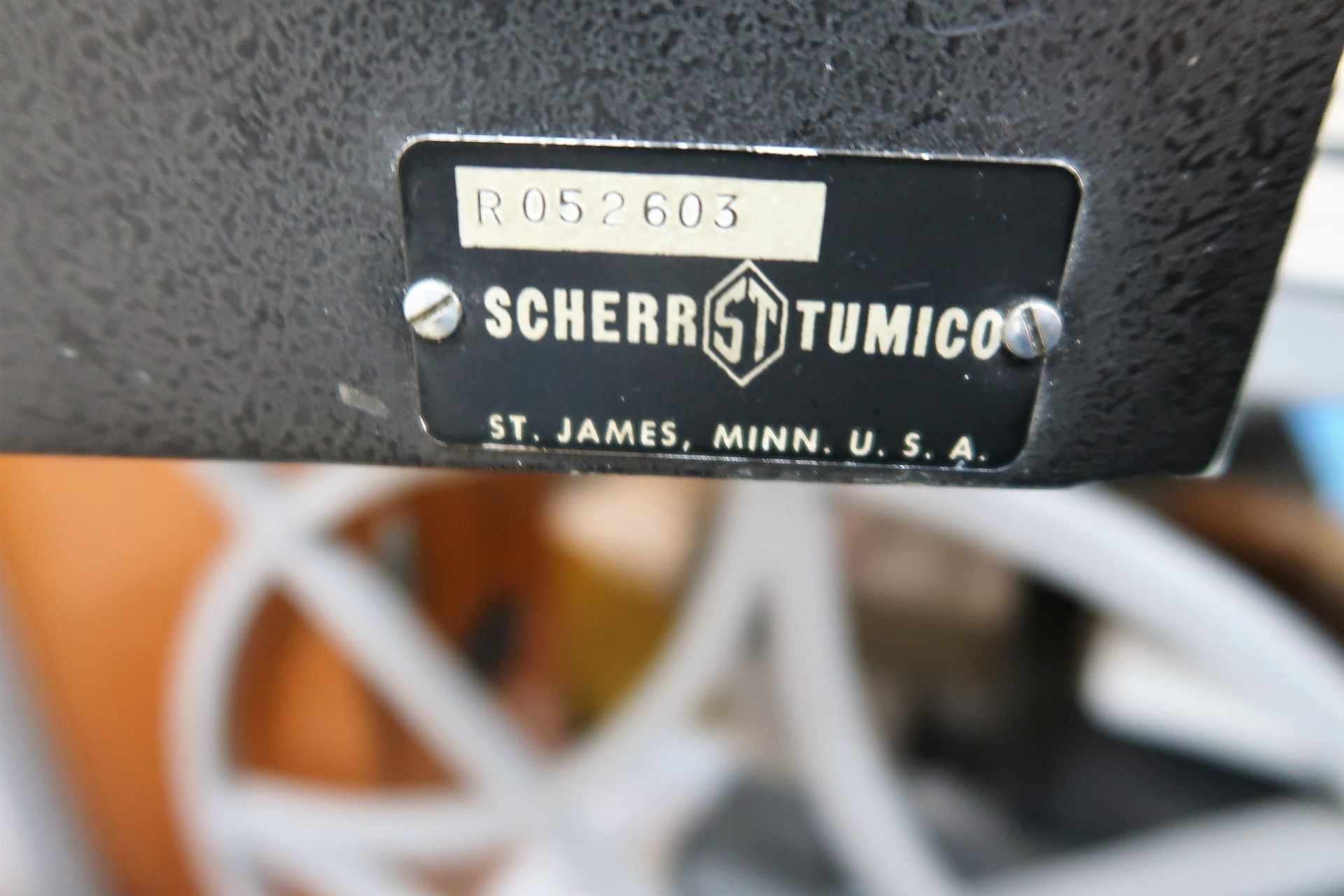 14" SCHERR TUMICO MODEL 20-3500 OPTICAL COMPARATOR WITH QUADRA-CHEK 200 DRO AND PROBE - Image 6 of 6