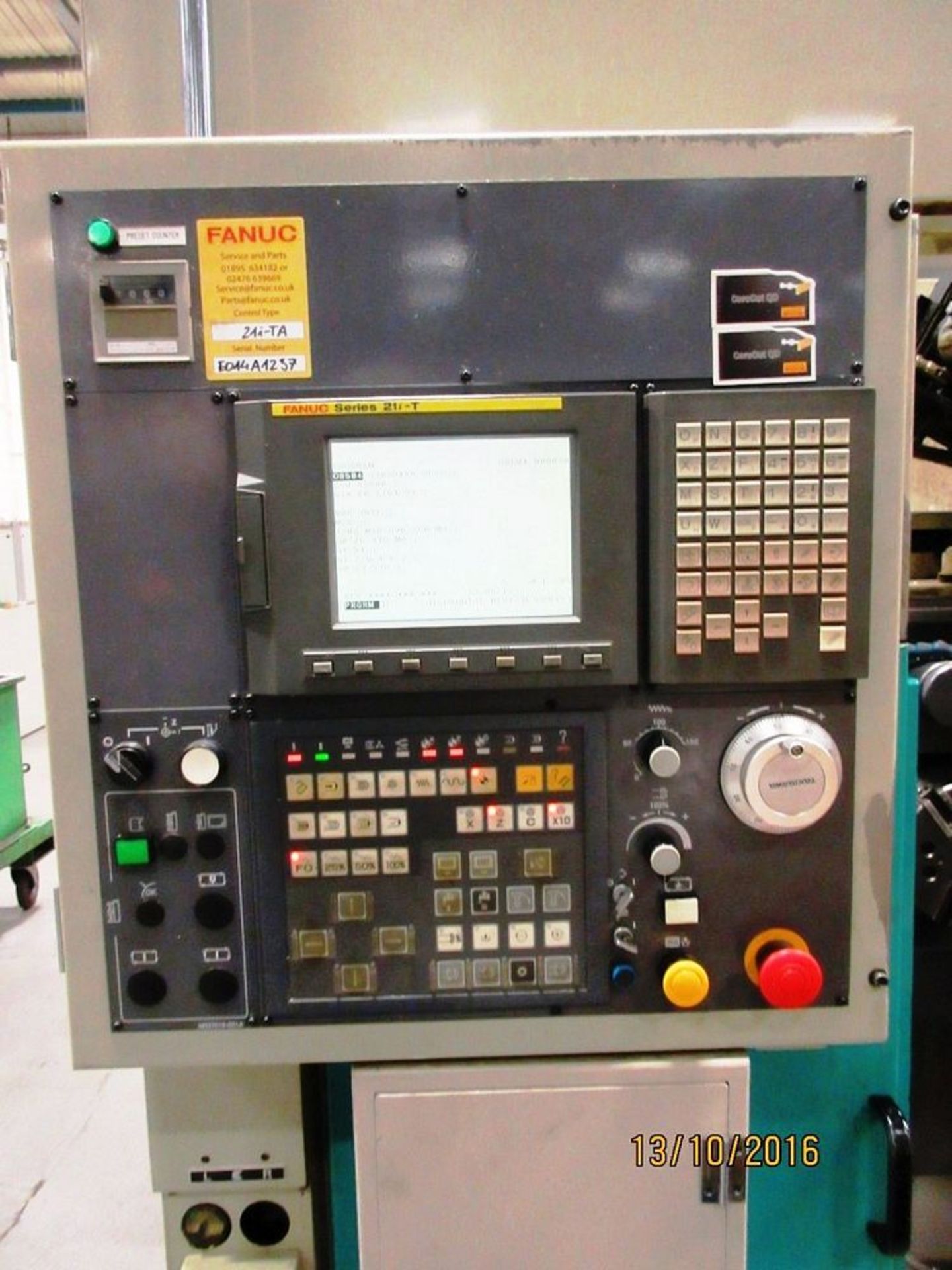 Takisawa TT-200-G CNC Twin Spindle Turning Center w/gantry Loader, Fanuc 21iTB CNc Control C-Axis, L - Image 2 of 14