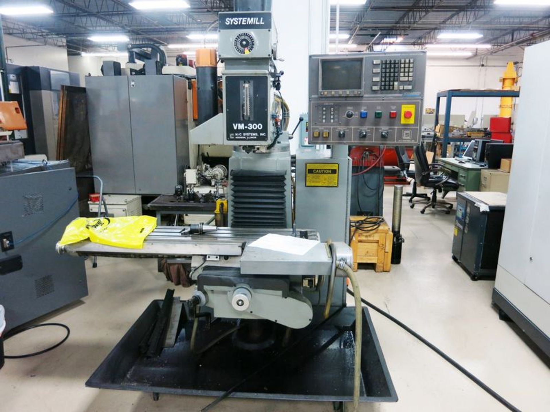 Supermax Model YCm-42 CNC Vertical Bed Mill Machine W/Delta Dynapath 3-Axis Control, S/N 005379