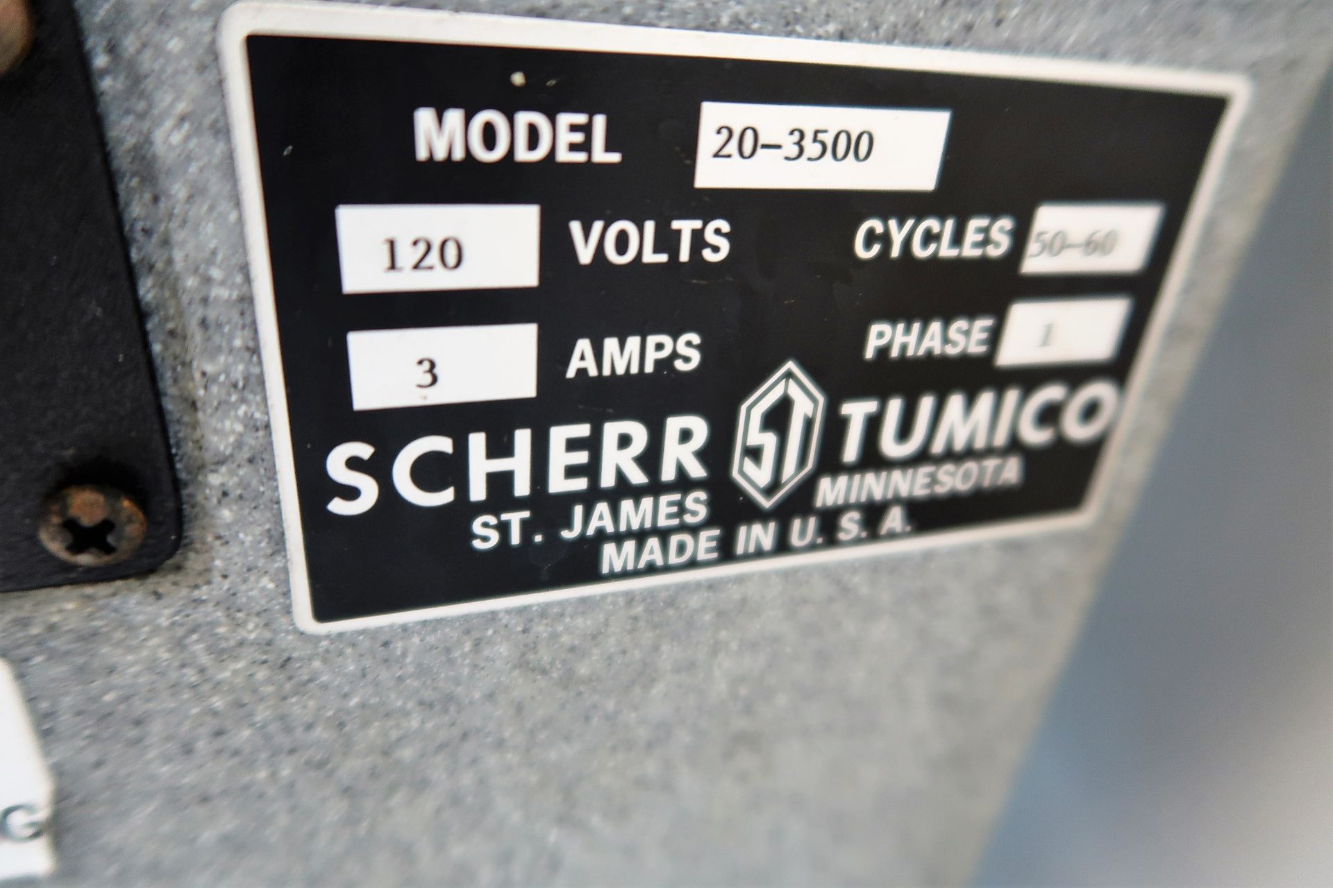 14" SCHERR TUMICO MODEL 20-3500 OPTICAL COMPARATOR WITH QUADRA-CHEK 200 DRO AND PROBE - Image 5 of 6