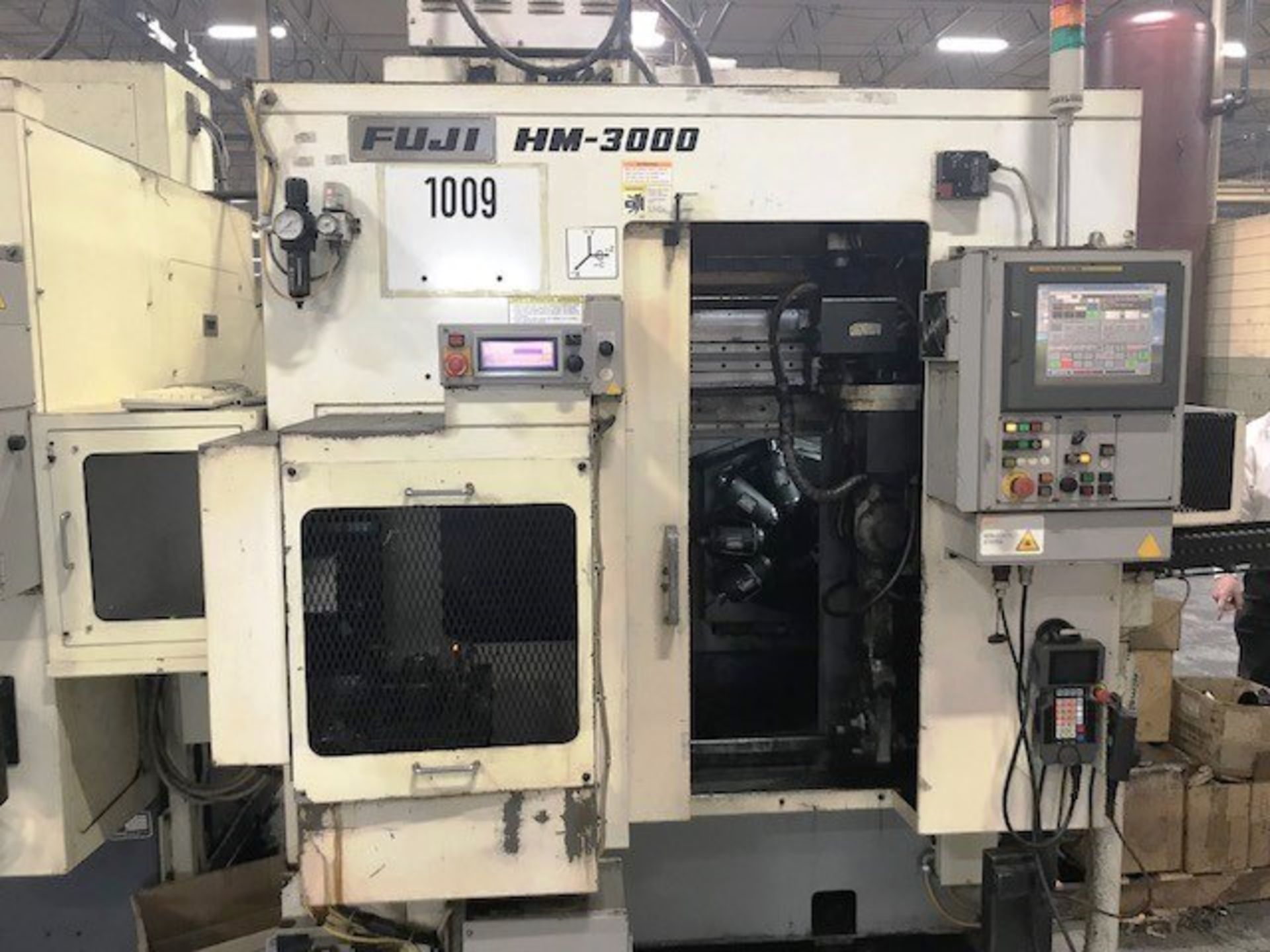 Fuji Model HM-30T 4-Axis (XYZC) CNC Turning Center lathe, S/N 15227