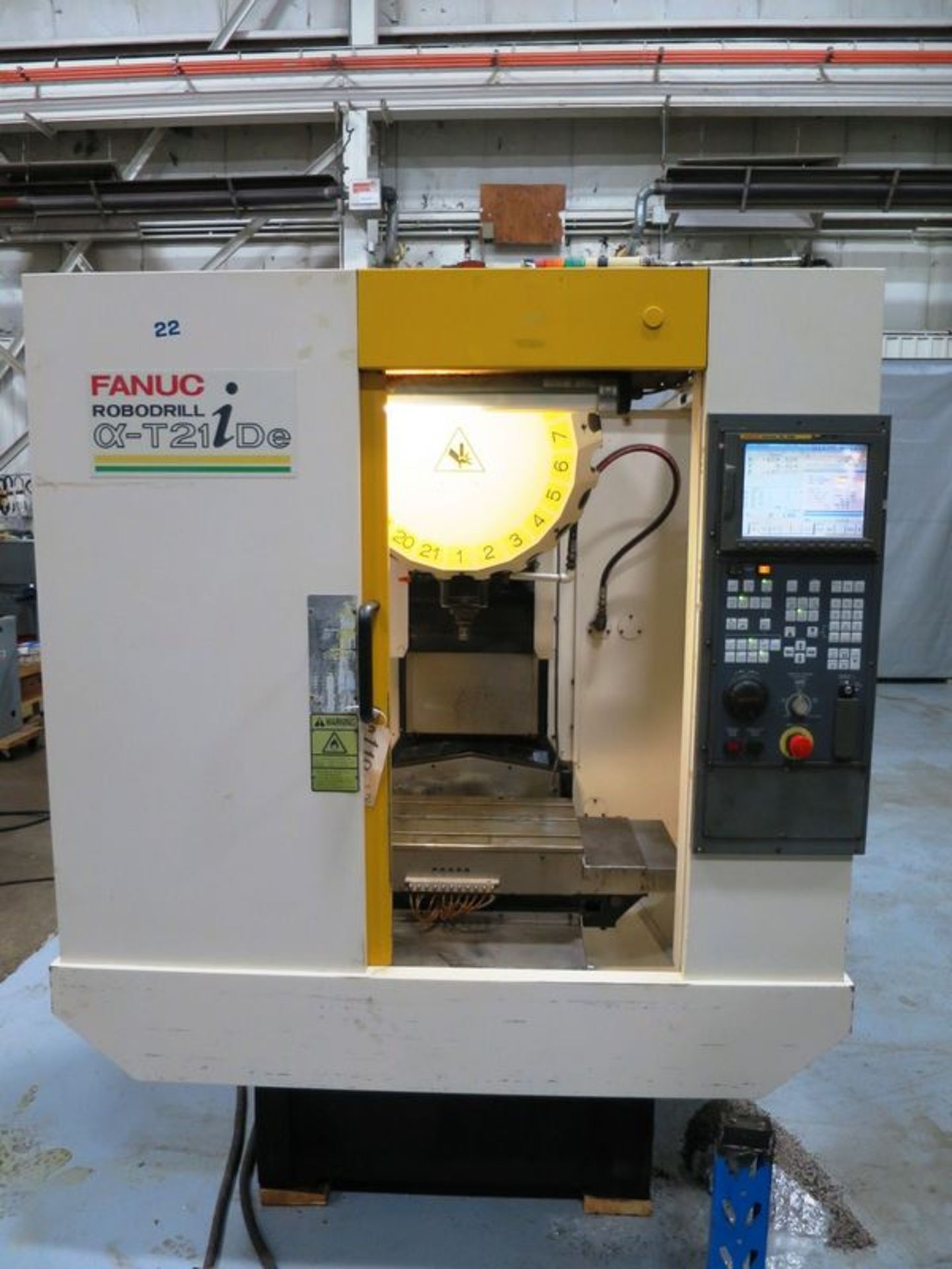 2005 Fanuc Robodrill Alpha T21iDE 3-Axis Vertical High Speed Drill Tap Center, S/N PO48UR381