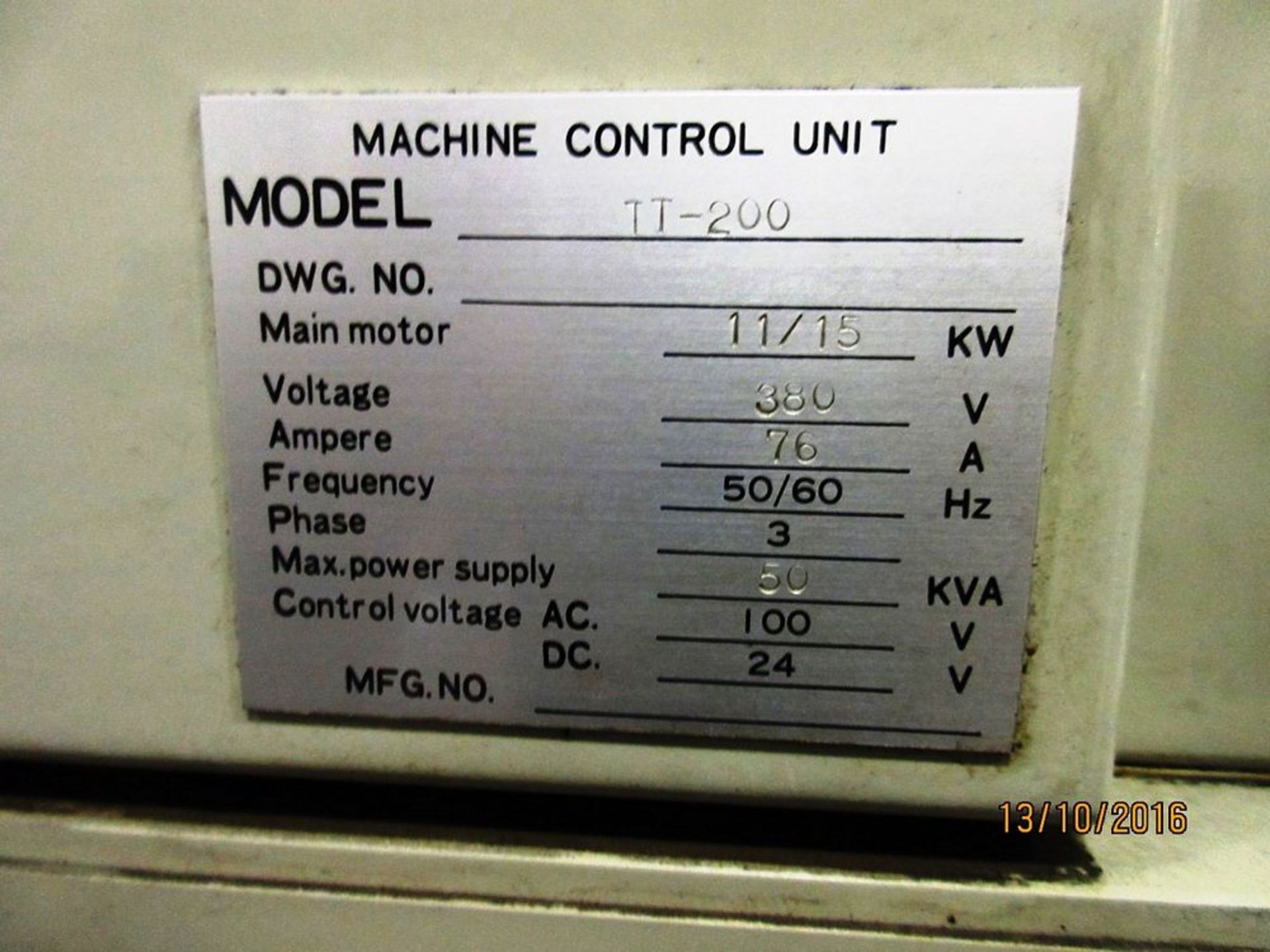 Takisawa TT-200-G CNC Twin Spindle Turning Center, S/N TNRS1127, New 2004 - Image 12 of 14