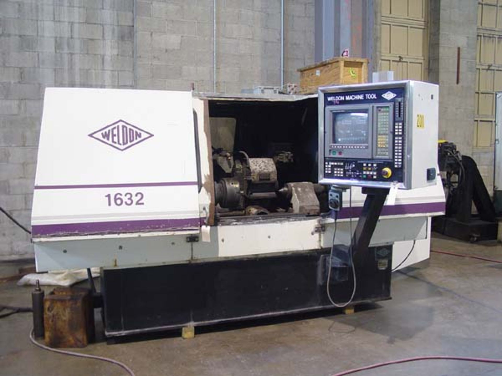 16"x32" Weldon MDL APG1632 CNC Plain Cylindrical Grinder, S/N 748