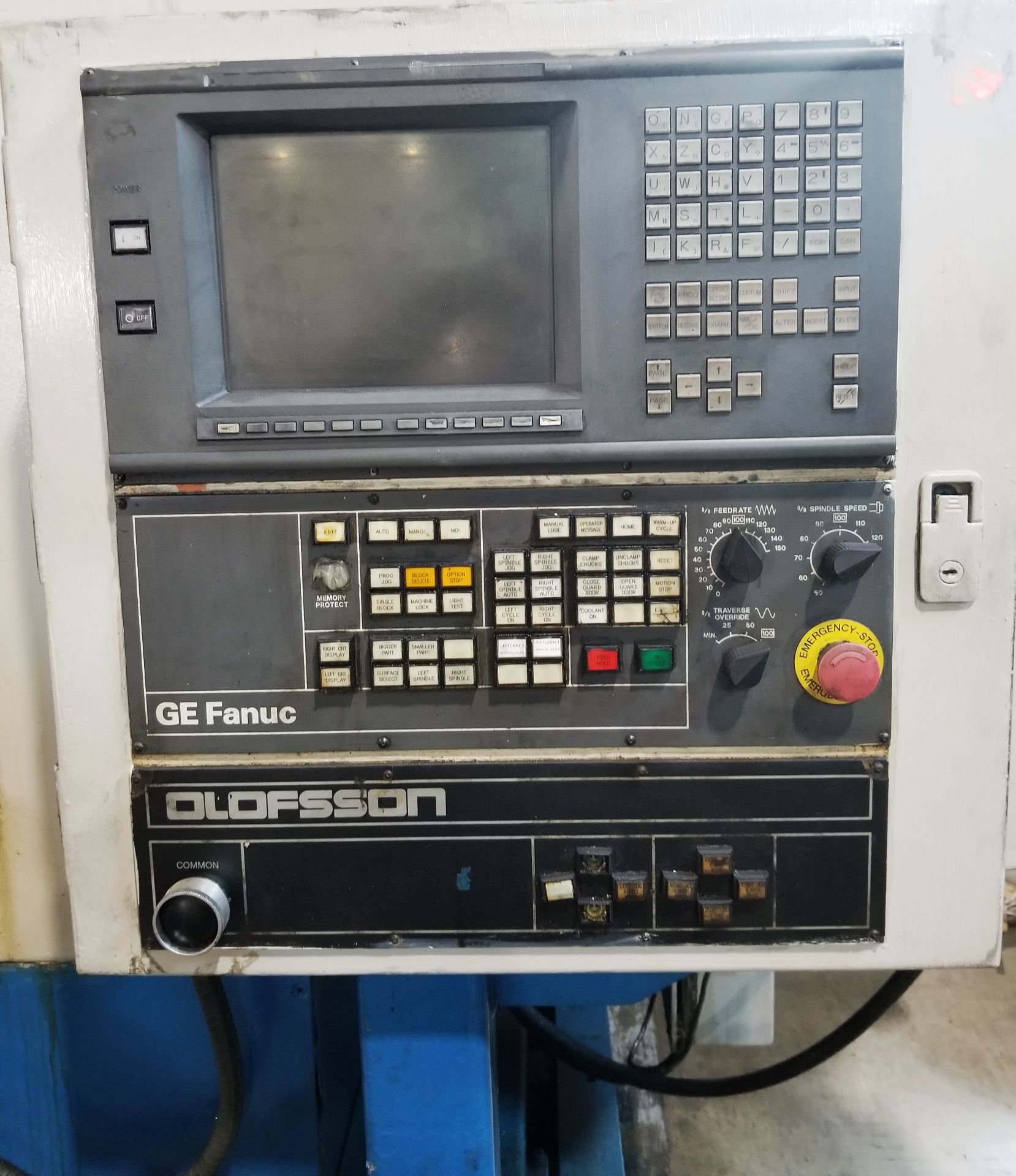 Olofsson Model M2075E Twin Spindle Vertical CNC Turning Center - Image 4 of 9