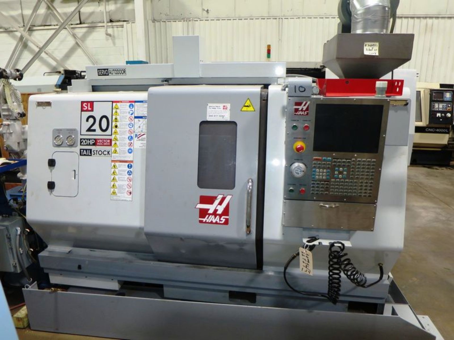 Haas SL-20T CNC 2-Axis Turning Center Lathe W/Epson 6-Axis Material Handling Robot, S/N 3084991, New