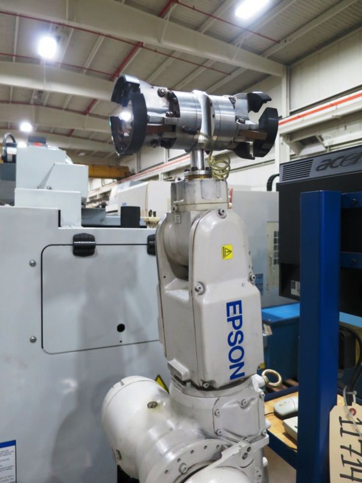 Haas SL-20T CNC 2-Axis Turning Center Lathe W/Epson 6-Axis Material Handling Robot, S/N 3084991, New - Image 12 of 15