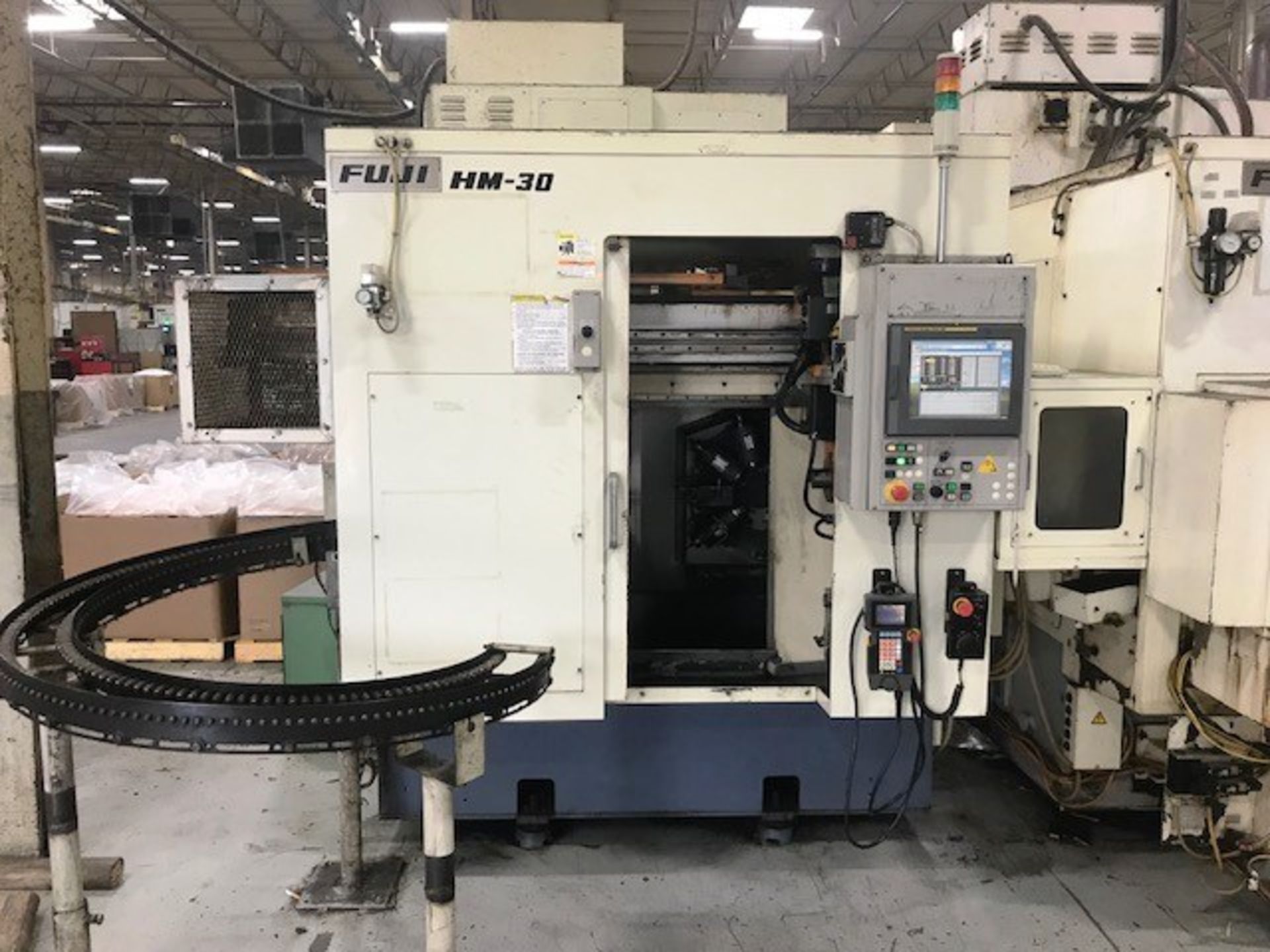 Fuji Model HM-30T 4-Axis (XYZC) CNC Turning Center lathe, S/N 16421