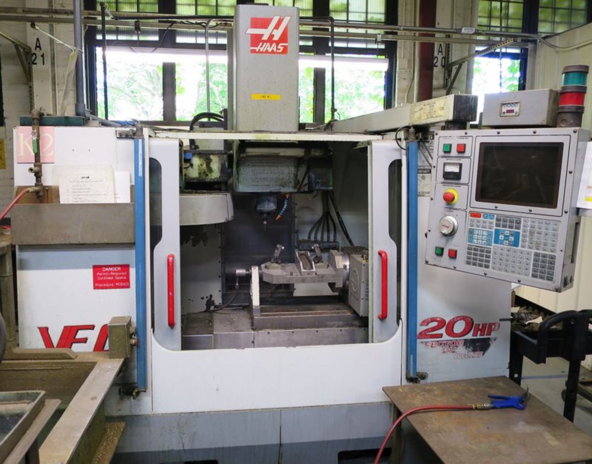 Haas VF-0 4-Axis CNC Vertical Machining Center, S/N 22444, New 2000