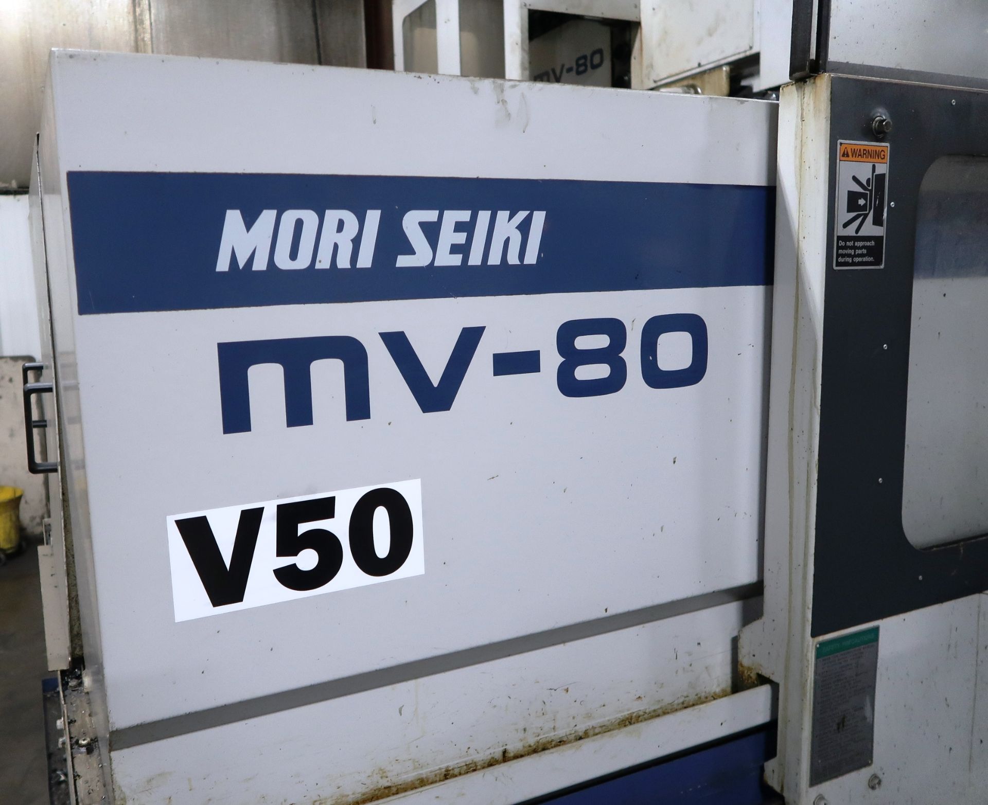 110"x32" Table Mori Seiki MV80C CNC Vertical Machining Center S/N 521 - Image 7 of 16