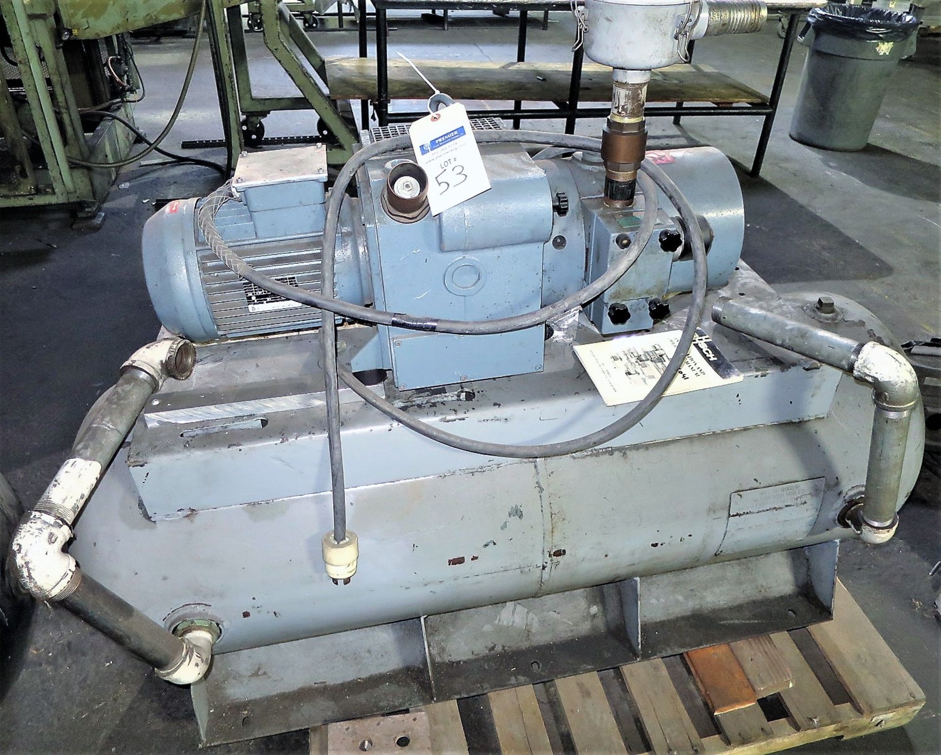 5 hp Busch Single Stage Vacuum Pump - Image 2 of 3