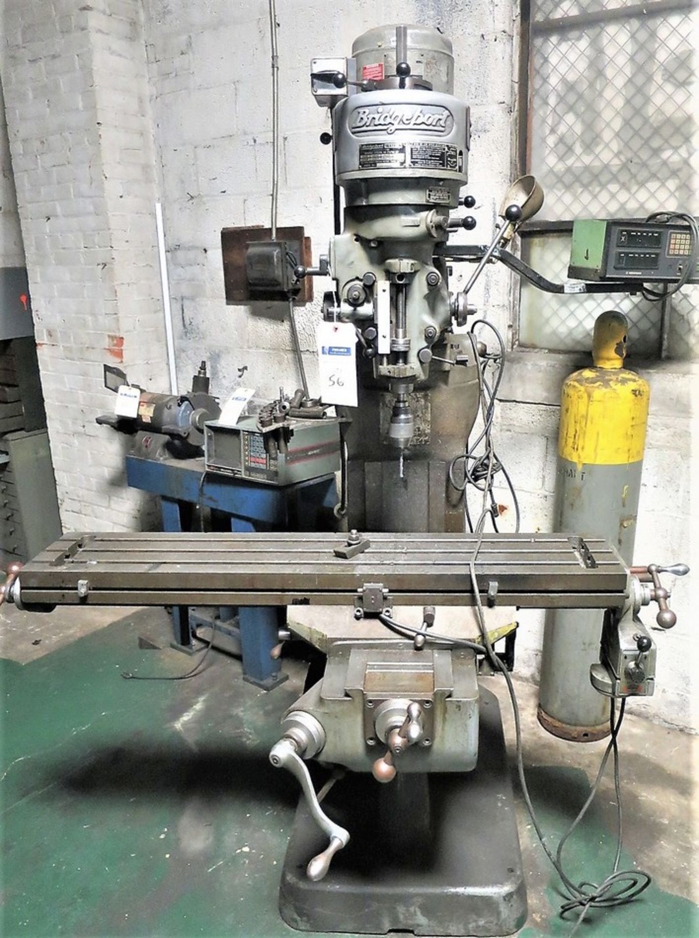 1 hp Bridgeport Textron Vertical Milling Machine, S/N 229525