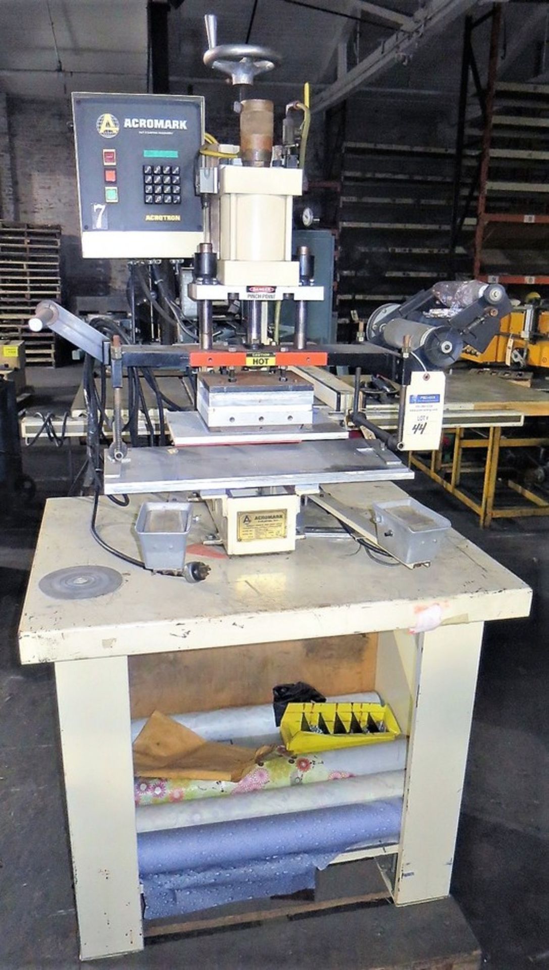 Acromark Model 530E-50 Hot Stamping Machine, S/N 108994