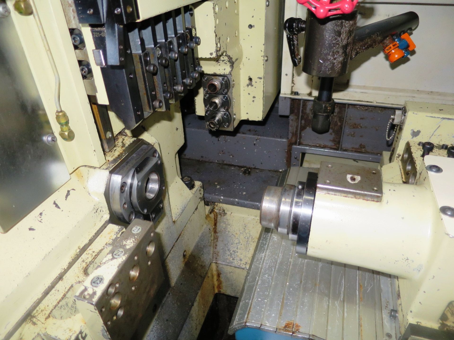 20MM STAR SR20 MULTI AXIS SWISS TYPE SLIDING HEADSTOCK CNC AUTOMATIC LATHE, S/N 000973E, NEW 1997 - Image 4 of 12