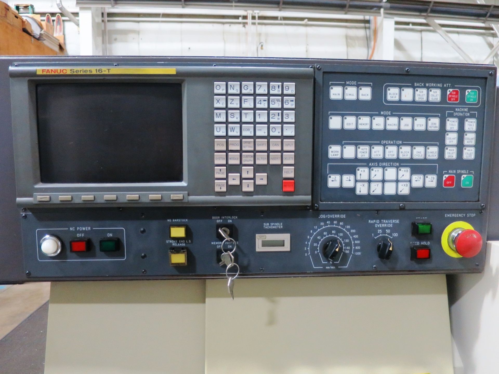 20MM STAR SR20 MULTI AXIS SWISS TYPE SLIDING HEADSTOCK CNC AUTOMATIC LATHE, S/N 000973E, NEW 1997 - Image 2 of 12