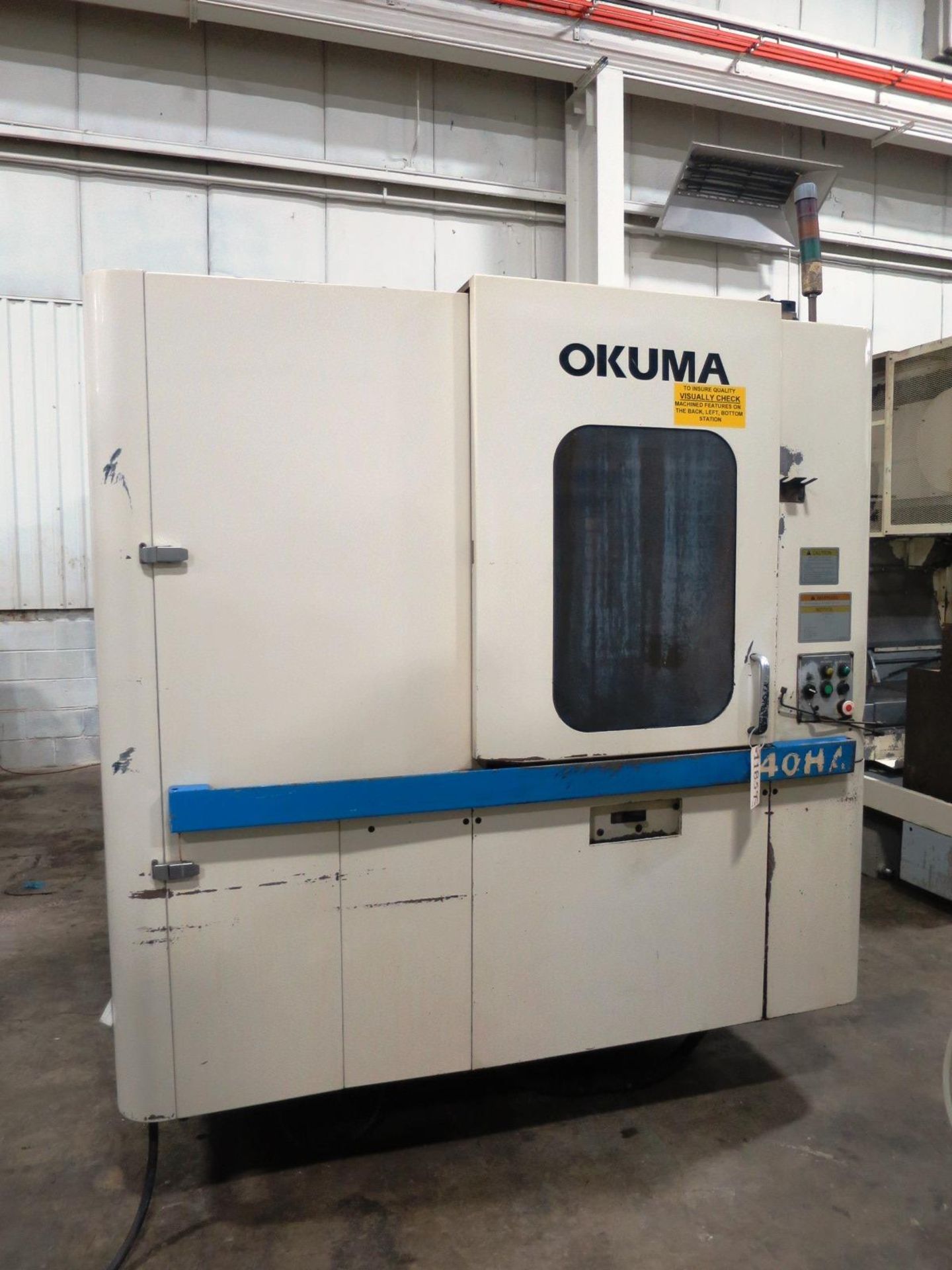 16"X16" PALLETS OKUMA MX-40A 4-AXIS CNC HORIZONTAL MACHINING CENTER, S/N 167, NEW 1998 - Image 2 of 12