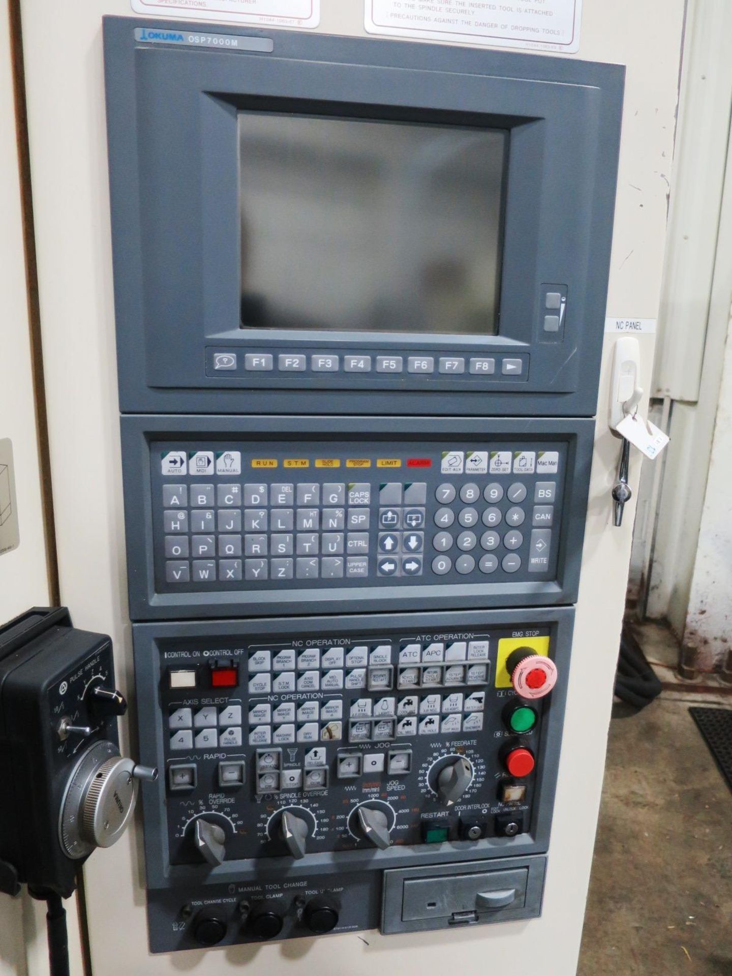 16"X16" PALLETS OKUMA MX-40A 4-AXIS CNC HORIZONTAL MACHINING CENTER, S/N 167, NEW 1998 - Image 3 of 12