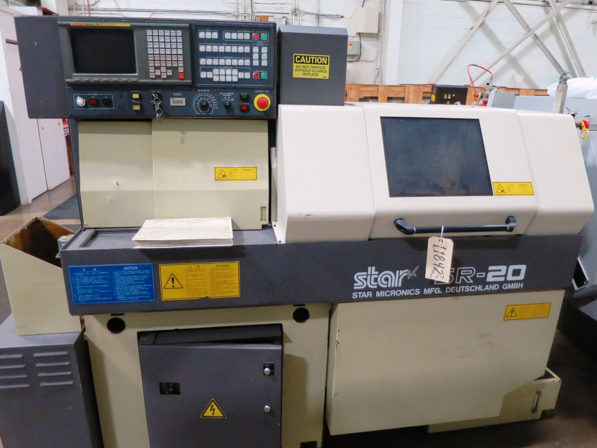 20MM STAR SR20 MULTI AXIS SWISS TYPE SLIDING HEADSTOCK CNC AUTOMATIC LATHE, S/N 000973E, NEW 1997