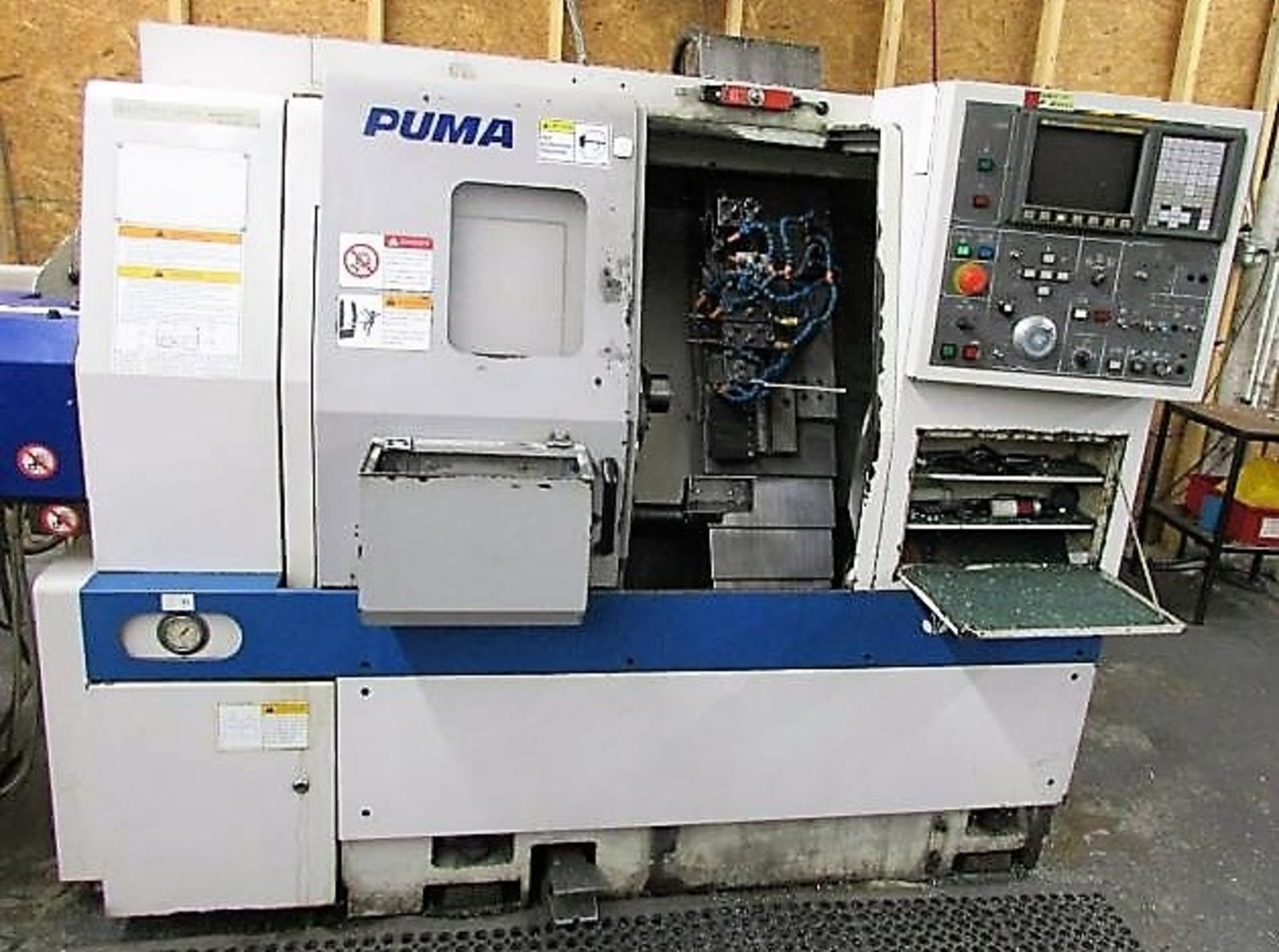 DAEWOO PUMA 160 GT 2-AXIS CNC GANG TURNING CENTER LATHE, S/N PL160-0220, NEW 2002 - Image 2 of 12