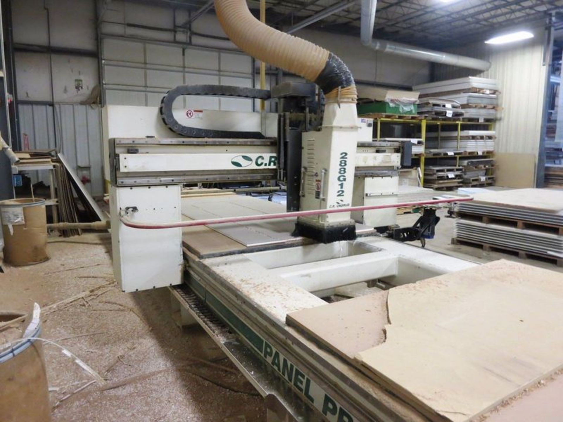 31.5' x 5' C.R. ONSRUD MDL 288G12 PANEL PRO 3-AXIS CNC MOVING GANTRY ROUTER, S/N 884040, NEW 2004 - Image 3 of 12